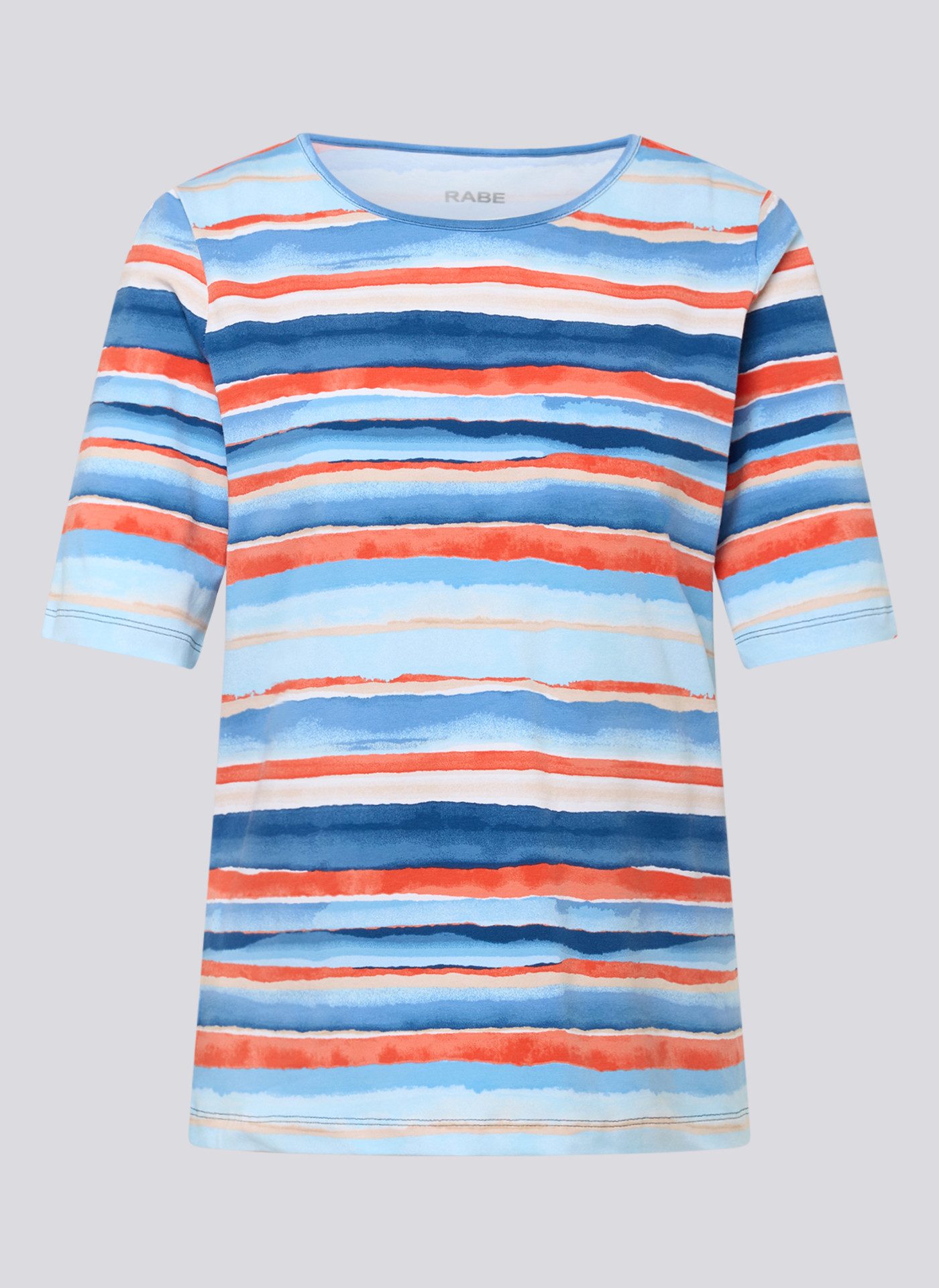 Rabe Rundhalsshirt mit grafischem Muster