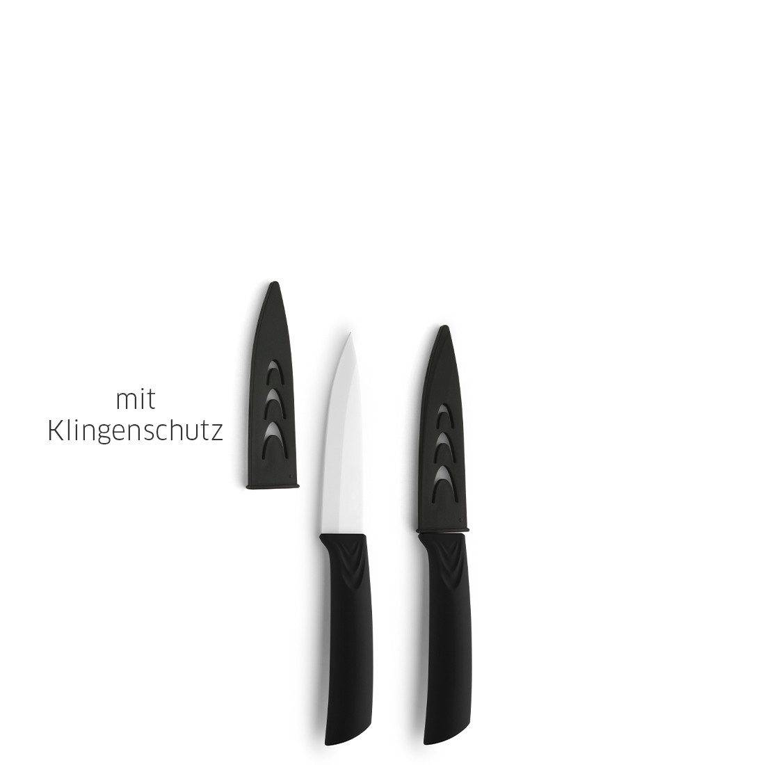 Amefa Allzweckmesser CERAMIC, inklusive Klingenschutz für die schonende Aufbewahrung.
