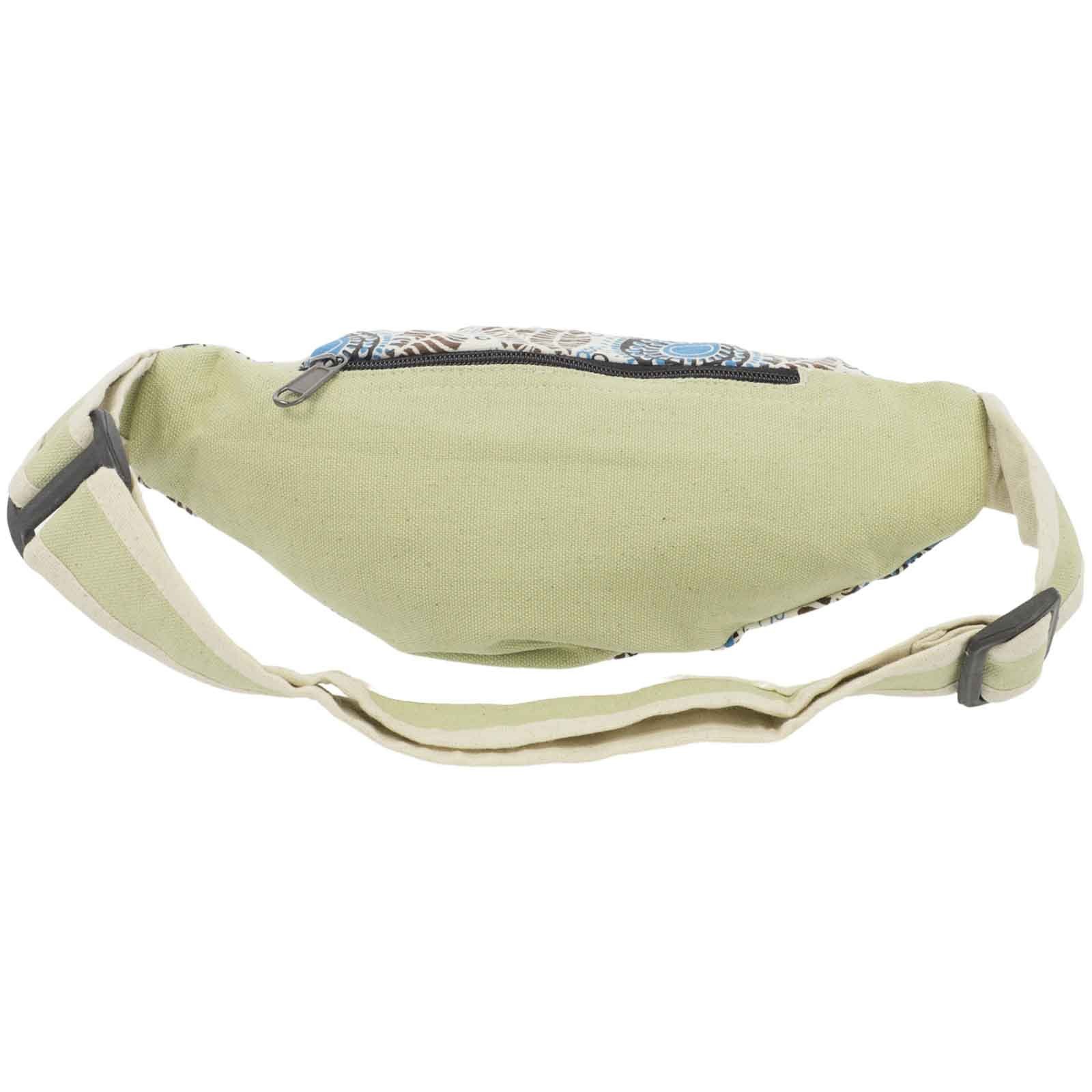 KUNST UND MAGIE Bauchtasche KUNST UND MAGIE Boho Bauchtasche Gürteltasche Hüfttasche Sidebag Cross