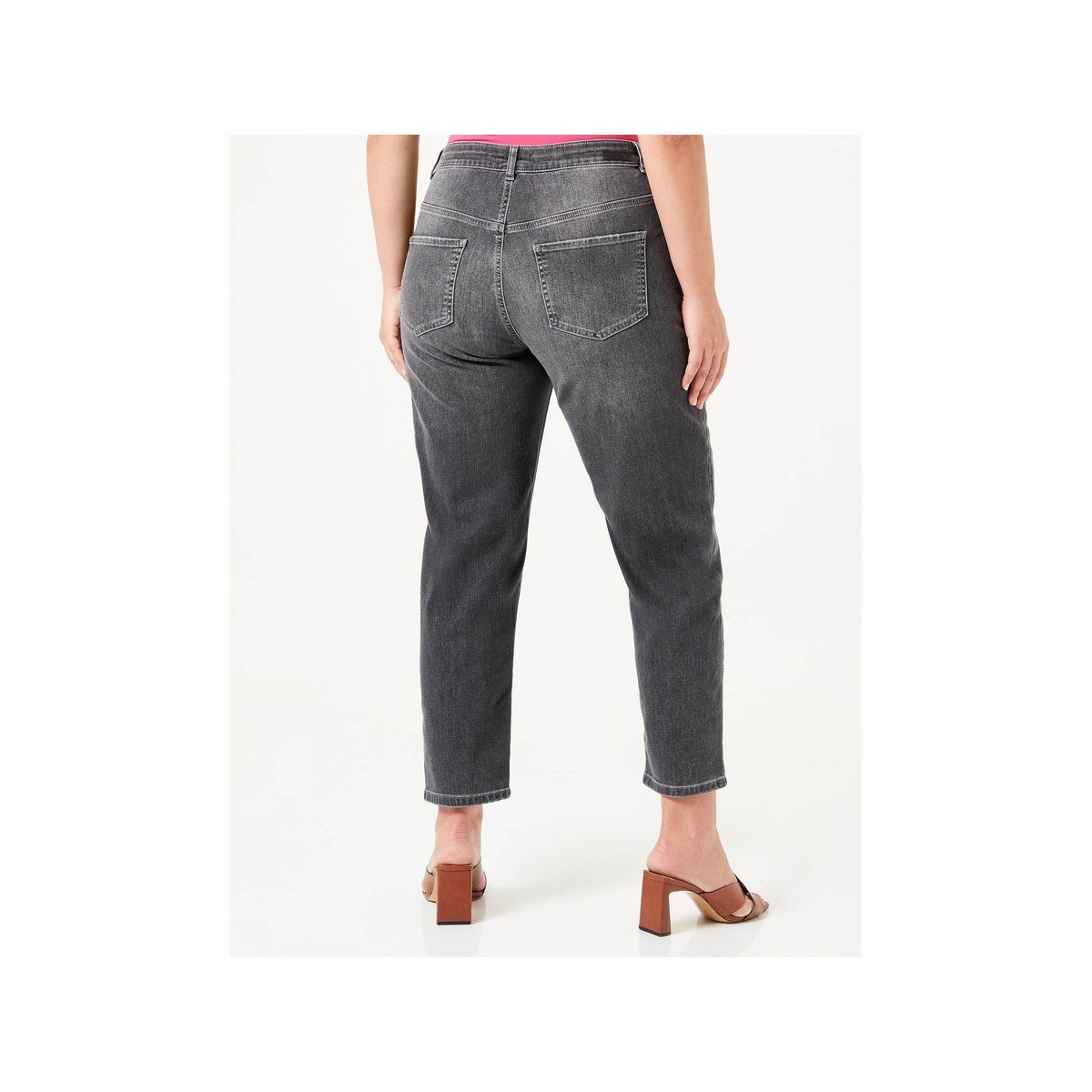 5-Pocket-Jeans grau bugatti (1-tlg)
