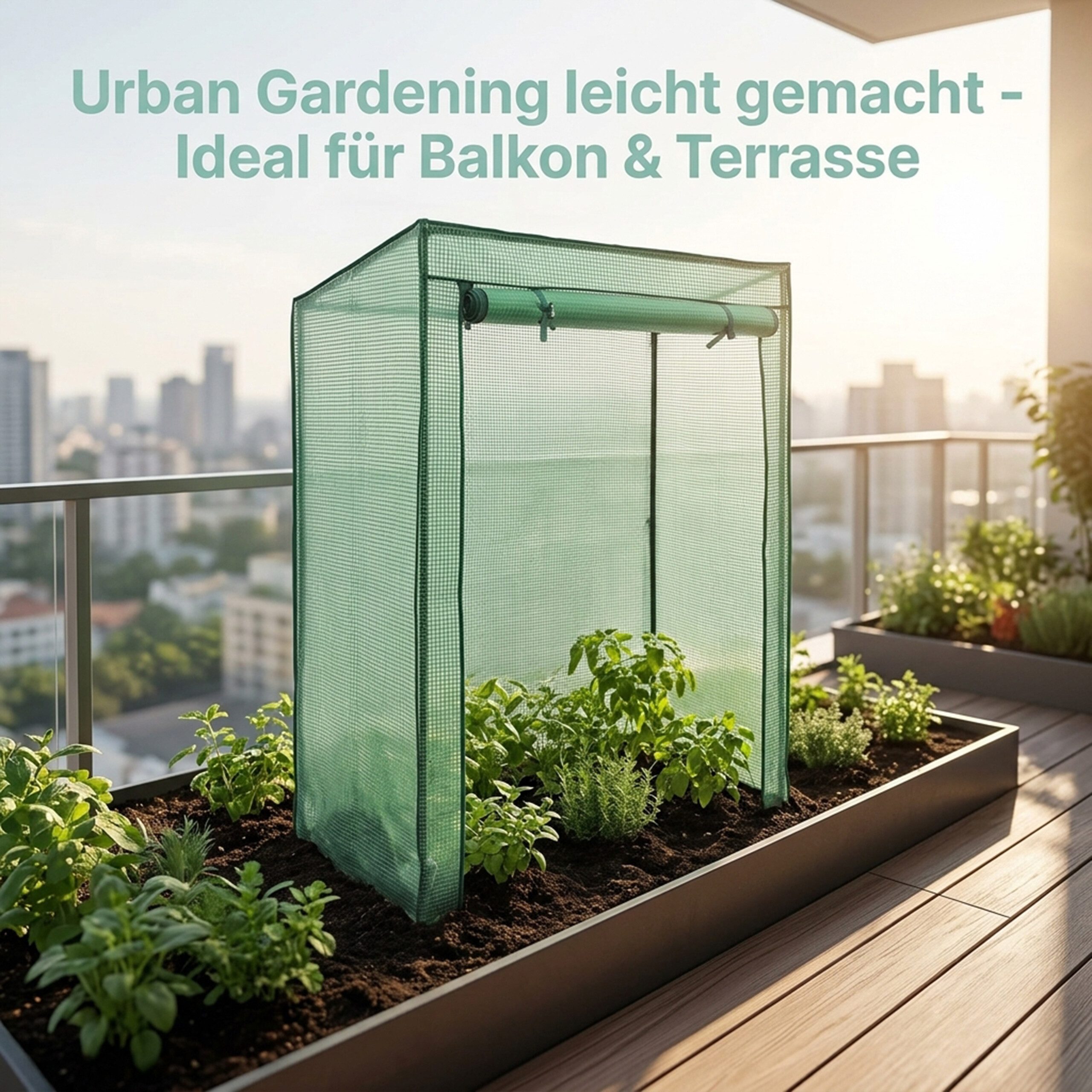 relaxdays Gewächshaus für Tomaten mit Schrägdach, BxTxH: 100 x 50 x 150 cm, BxLxH: 100 x 50 x 150 cm, 2-St., PE – Bild 2 von 5