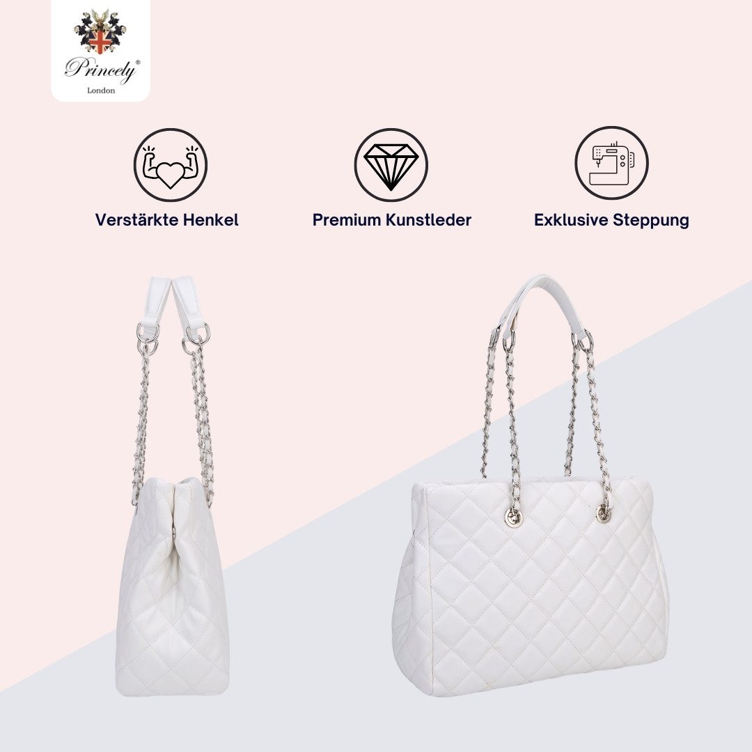 Princely London Schultertasche Emily – Elegante Tasche für Damen für Alltag & Abend
