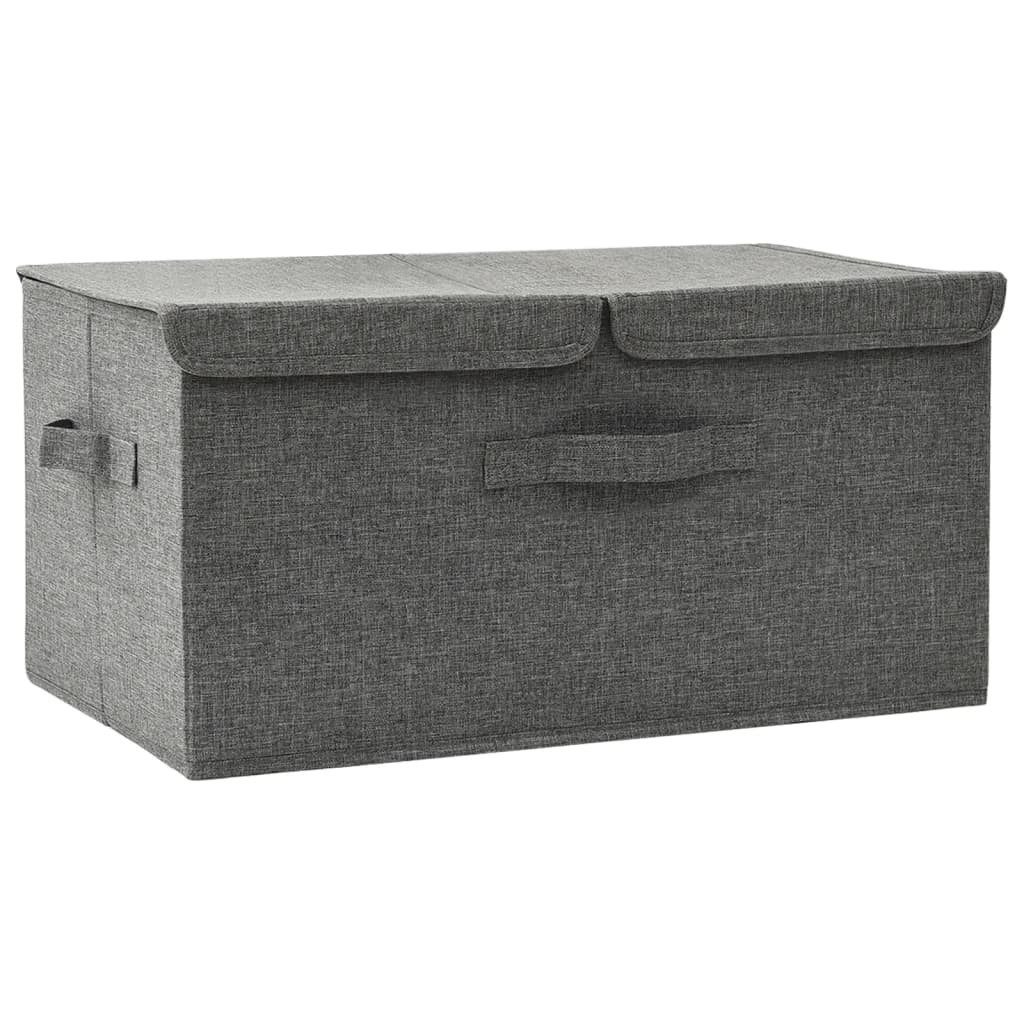 vidaXL Aufbewahrungsbox Aufbewahrungsbox Stoff 50x30x25 cm Anthrazit (1 St)