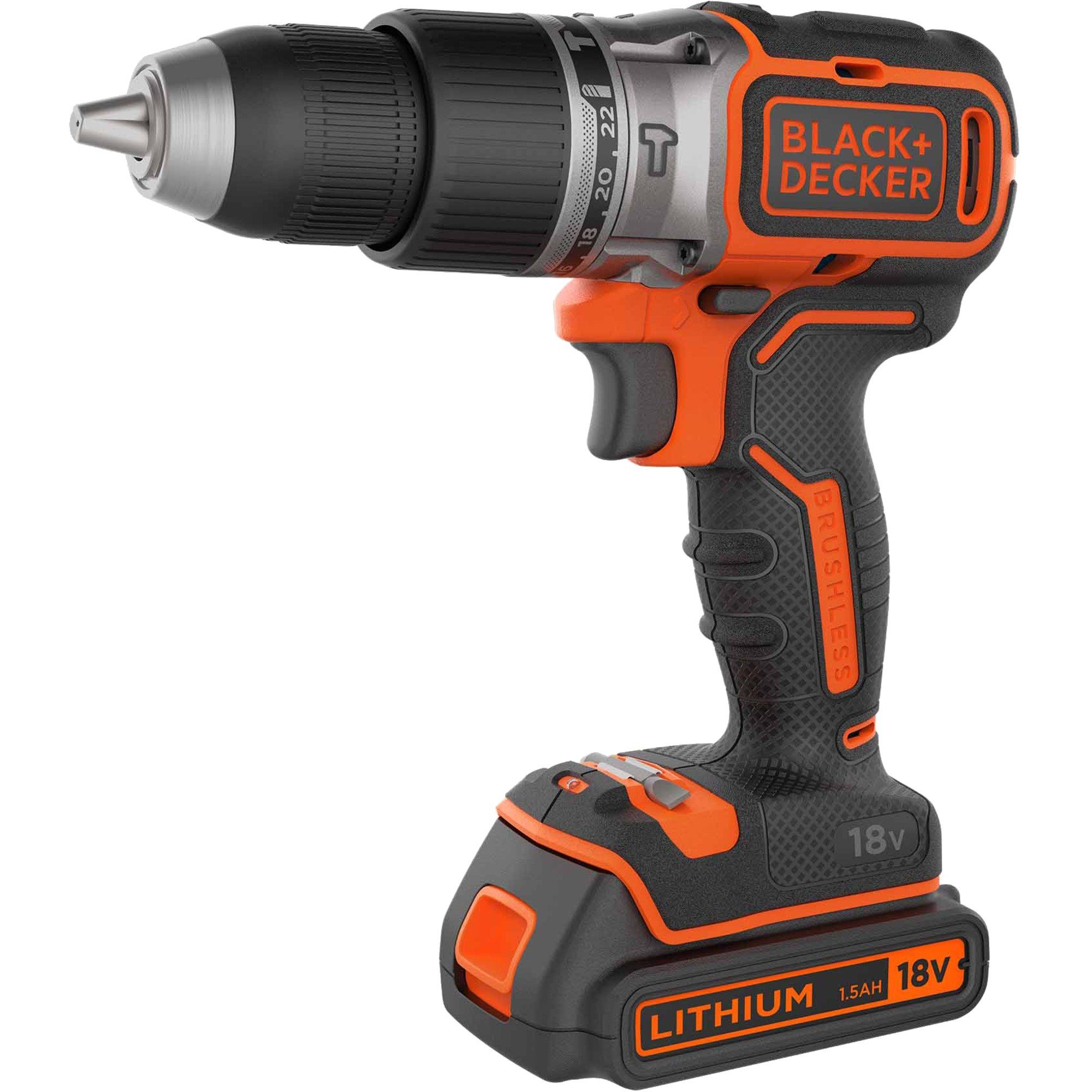 Black + Decker Bohrmaschine BLACK+DECKER Akku-Schlagbohrschrauber BL188K