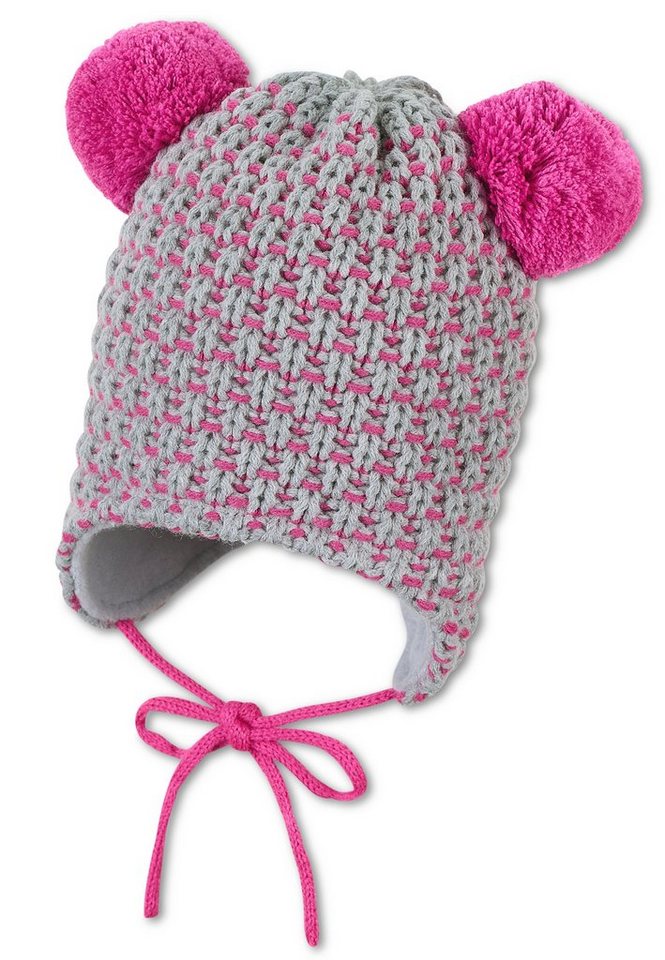 Sterntaler® Strickmütze Bommelmütze Struktur (1-St), PRAKTISCHE DETAILS -  Mütze Baby formbeständig auch nach mehrmaligem Waschen