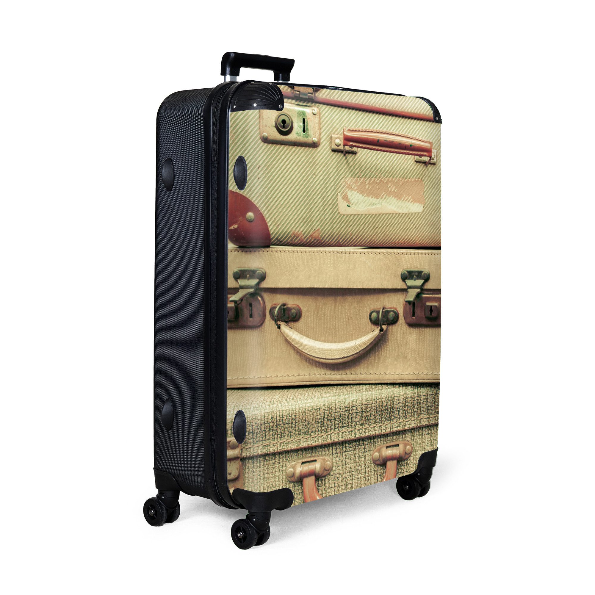NoBoringSuitcases.com© Hartschalen-Trolley Vintage - Koffer - günstig online kaufen