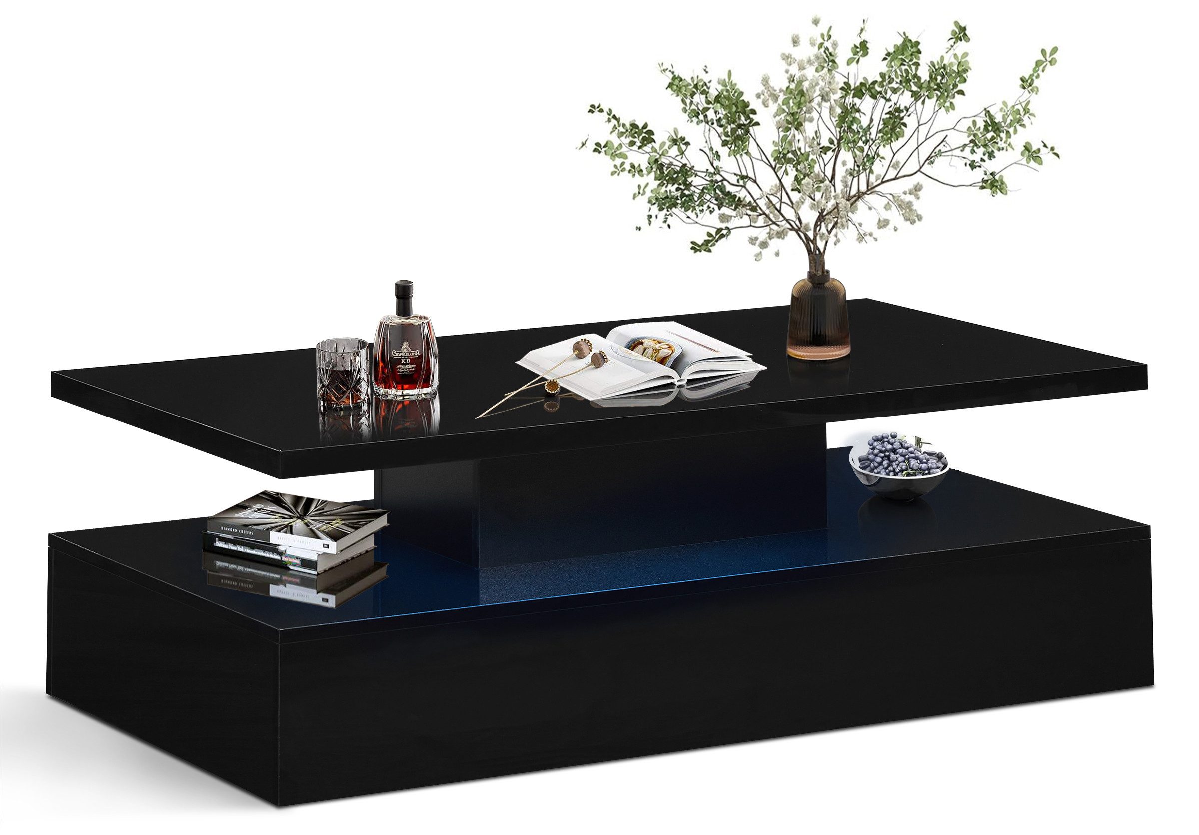 Ofcasa Couchtisch 110x60x38cm Wohnzimmertisch (1 Tisch), günstig online kaufen