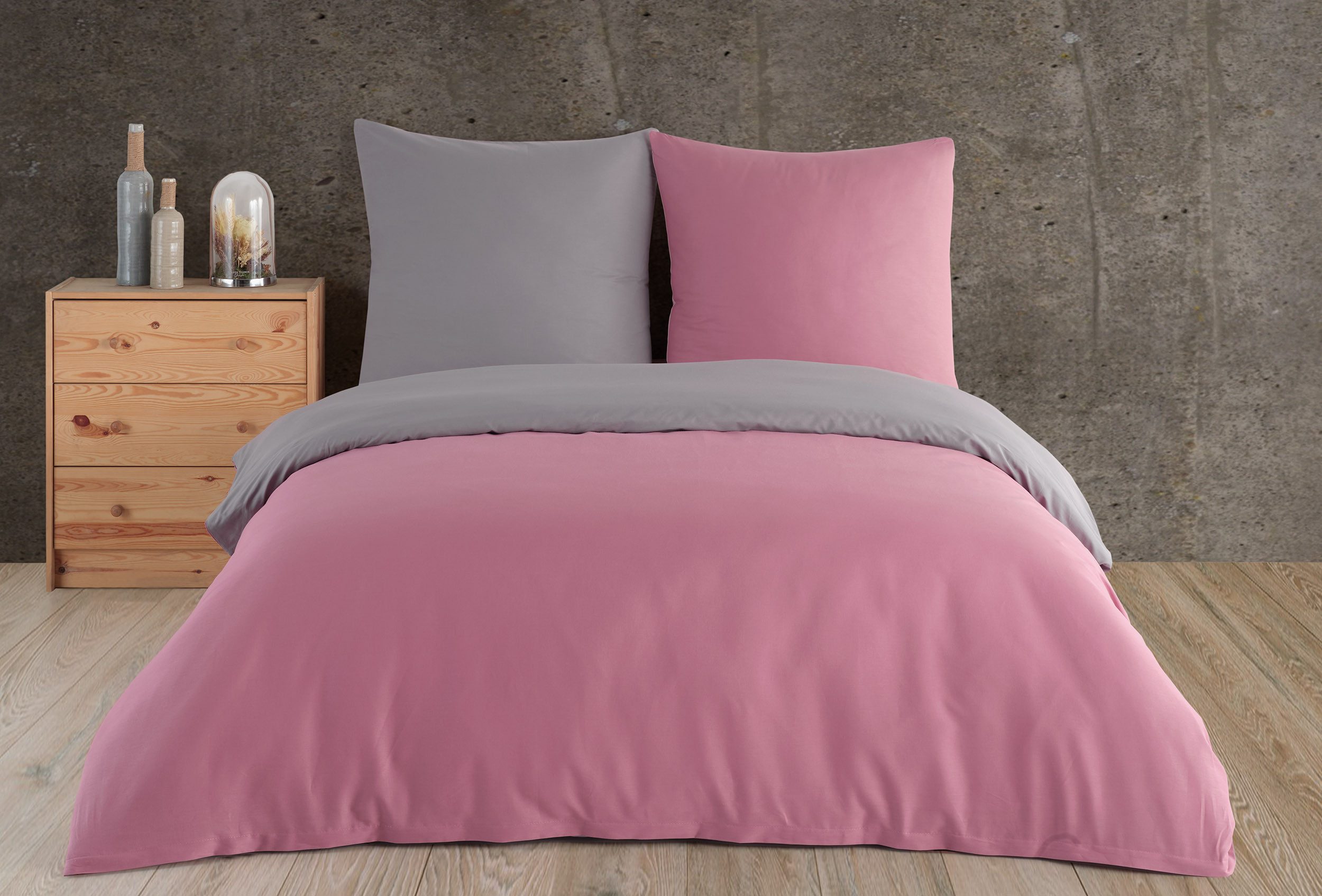 Buymax Bettwäsche Wendebettwäsche, Renforcé, 3 teilig, Wendebettwäsche 200x günstig online kaufen