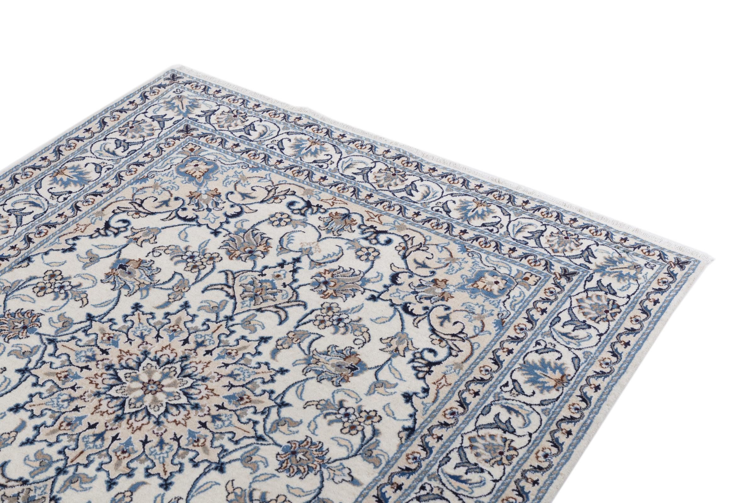 Nain Trading Orientteppich Nain 145x200 Handgeknüpfter Orientteppich / Perserteppich, rechteckig, Höhe: 12 mm