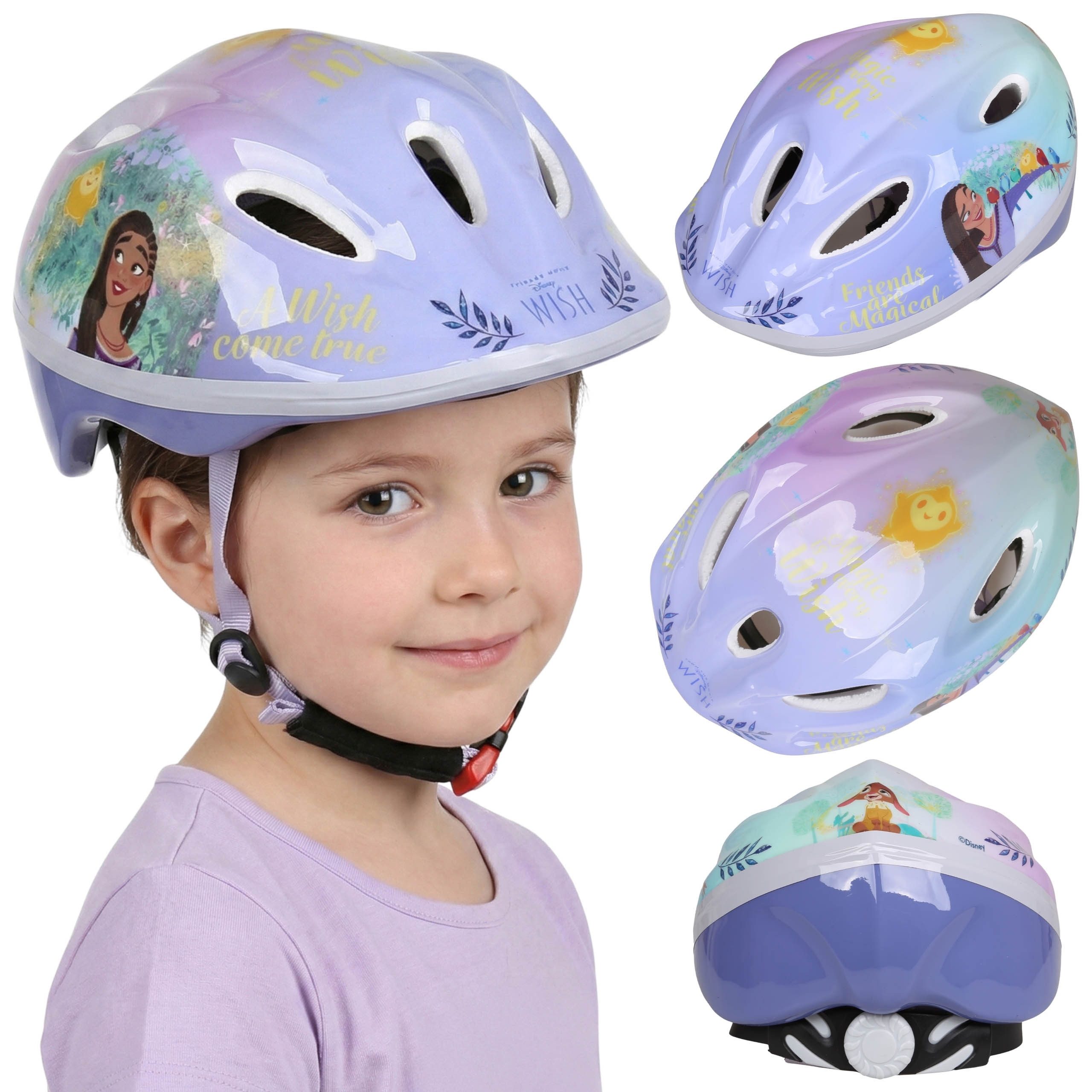 Disney Fahrradhelm DISNEY Wish Kinder-Fahrradhelm für Mädchen In-Mold 52–56 cm