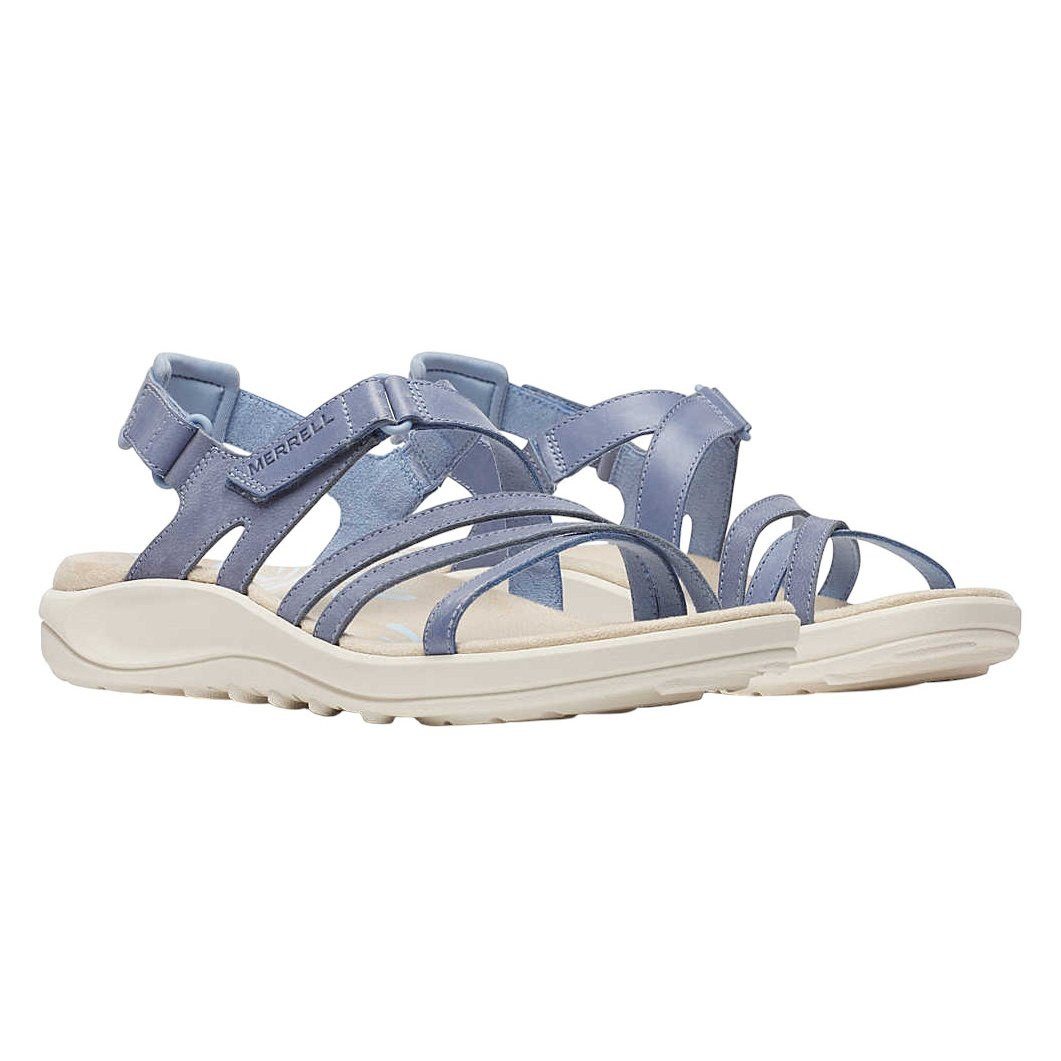 Merrell Harbor Backstrap (Vollnarbenleder) blau/beige Damen Sandale