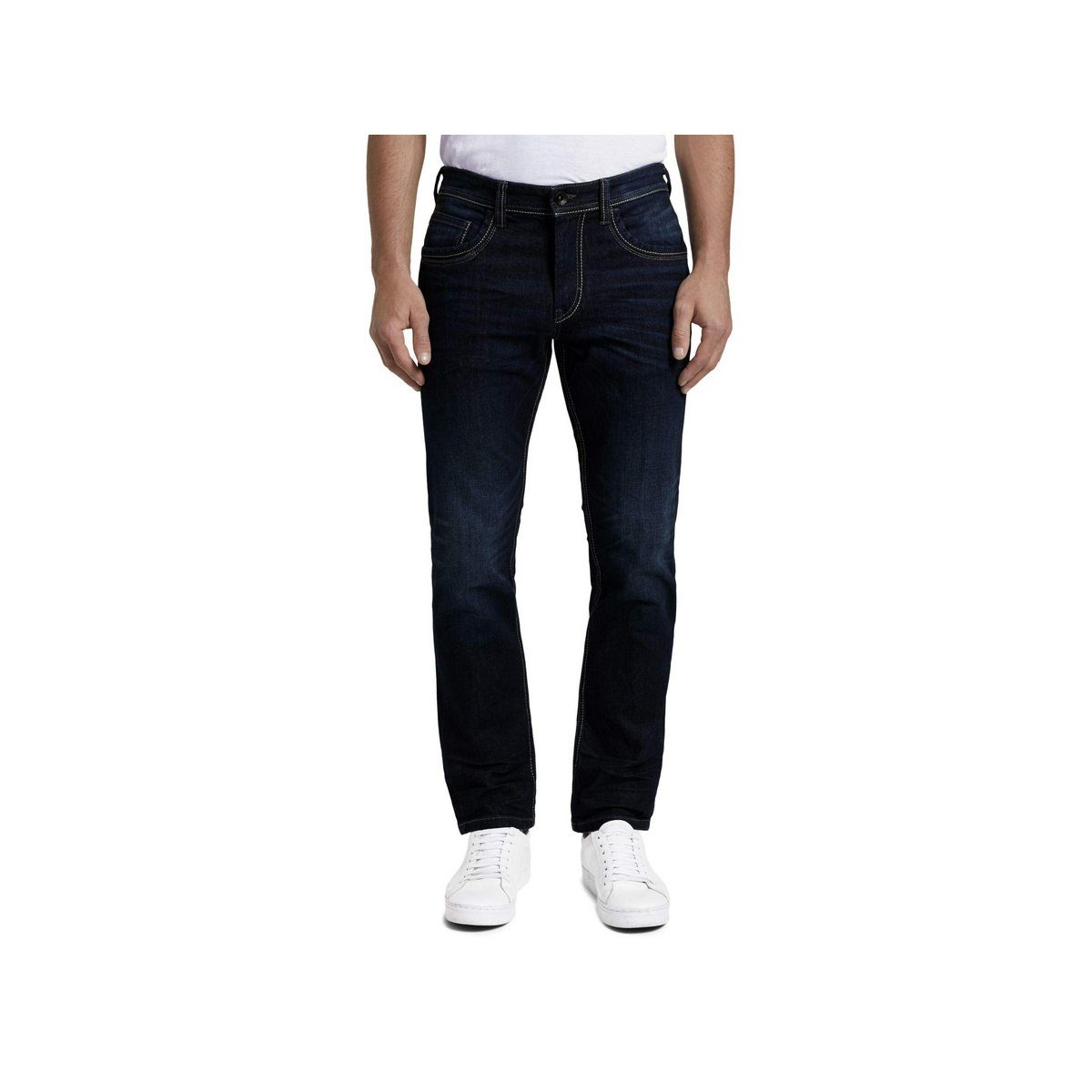 TOM TAILOR Straight-Jeans uni slim fit (1-tlg)