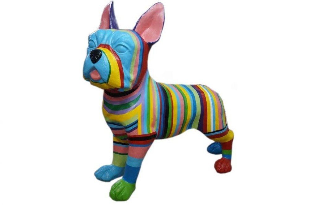 JVmoebel Tierfigur Hund Statue aus Polyresin in Braun mit detailreicher Gestaltung, Made in Europa