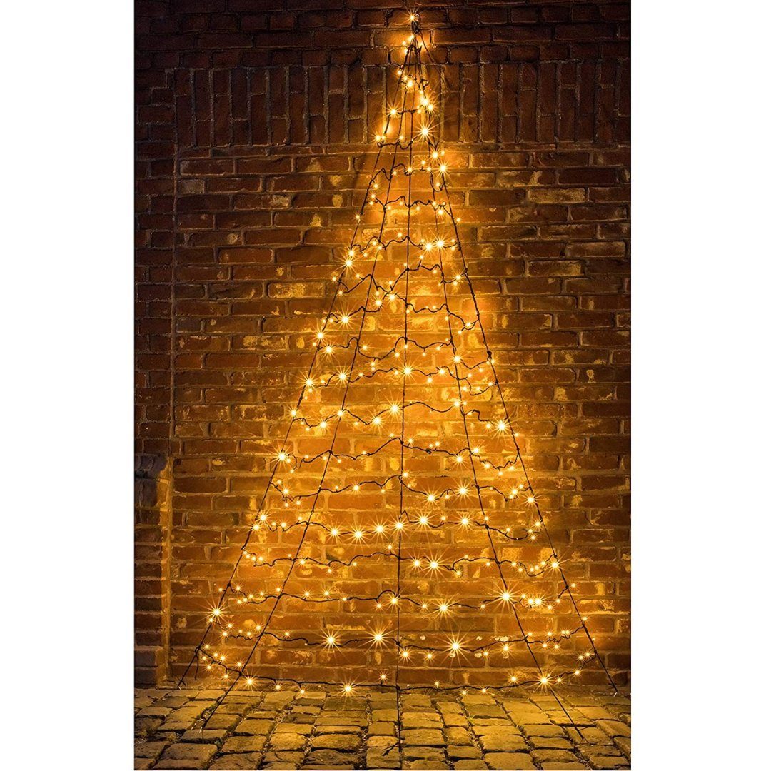 FHS Künstlicher Weihnachtsbaum Galaxy Wandtannenbaum 300 cm Höhe, schwarz