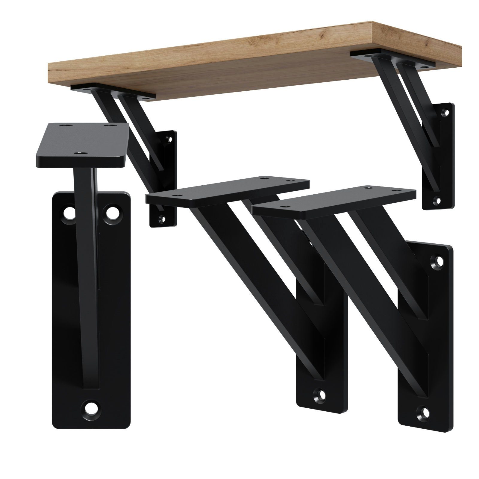 HAGO Wandregalhalter DIY 2er Set Wandregalhalter günstig online kaufen