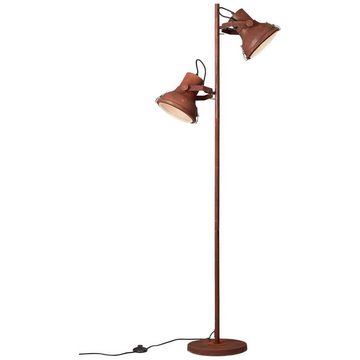 Brilliant Stehlampe Frodo, ohne Leuchtmittel, 160 cm Höhe, 49 cm Breite, 2 x E27, schwenkbar, Metall, rost