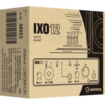 Steinberg Digitales Aufnahmegerät (IXO12 U White USB-C Audio Interface - USB Audio Interface)