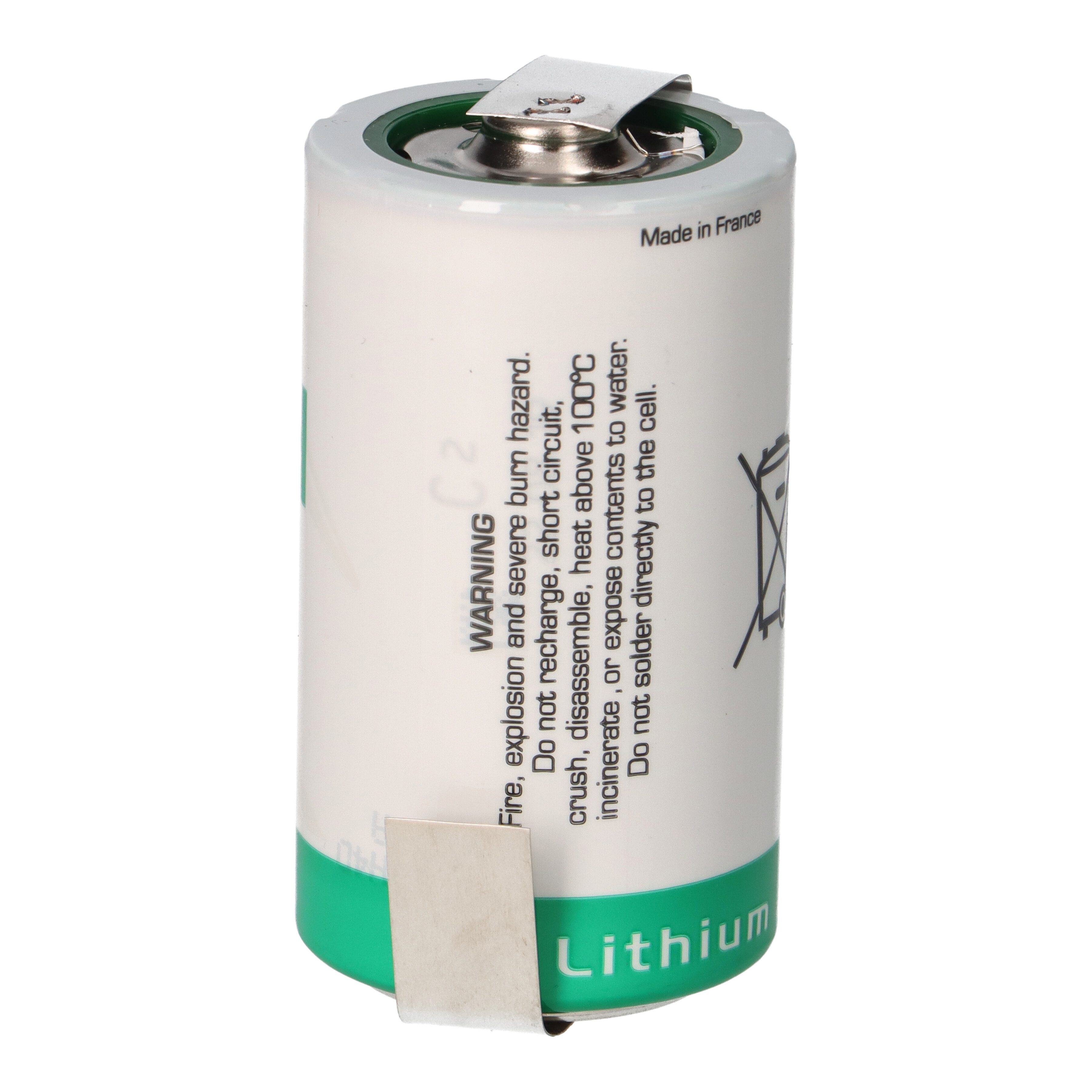 Saft Saft Lithium 3,6V Batterie LSH 20 D - Zelle mit Z-Lötfahne Batterie