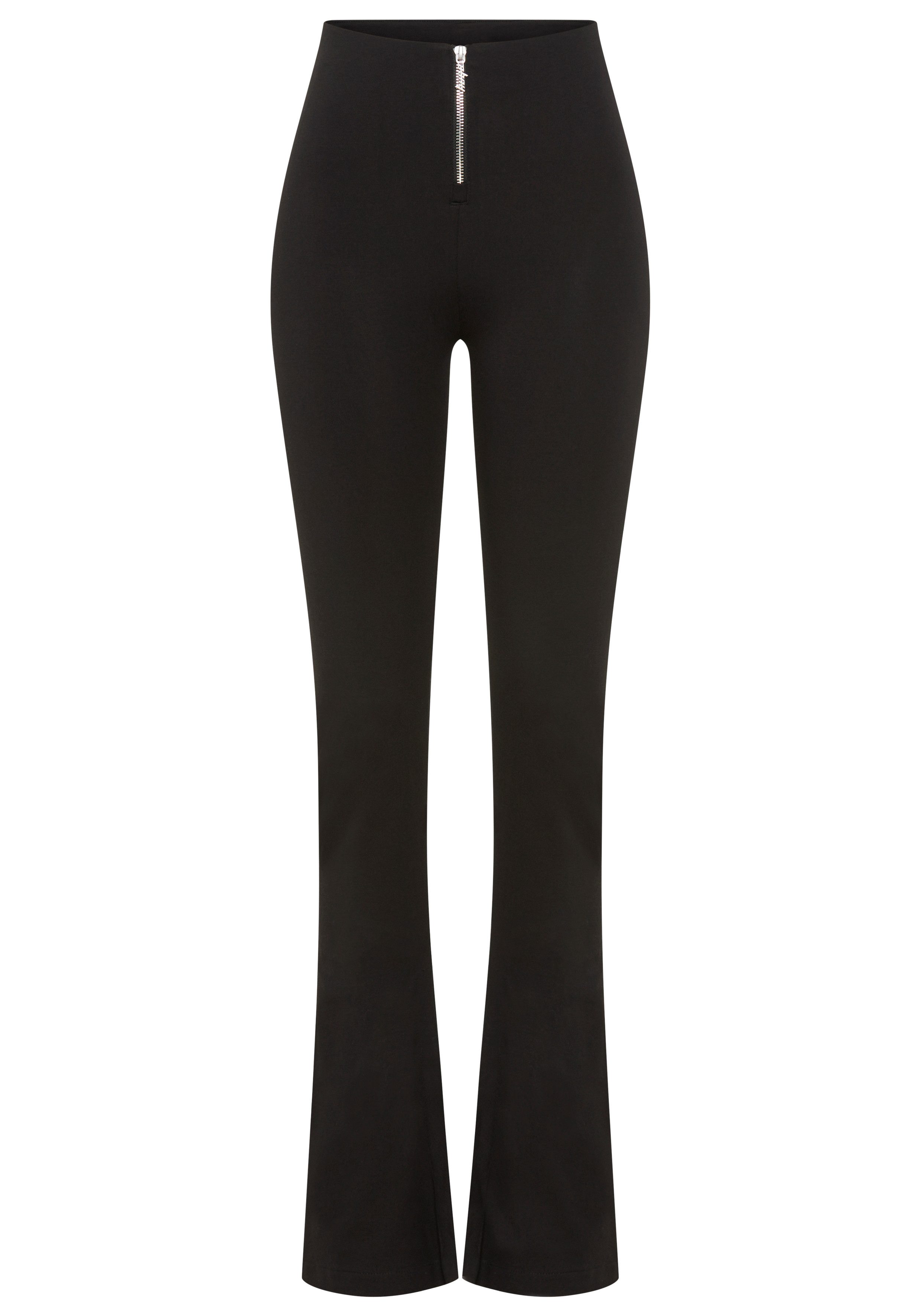 HUGO Blue Bootcuthose Nuflare mit Schlitzen am Innensaum, Flared Fit