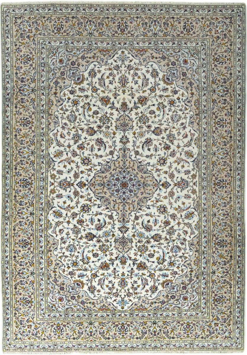 Orientteppich Keshan 241x347 Handgeknüpfter Orientteppich / Perserteppich, Nain Trading, rechteckig, Höhe: 12 mm