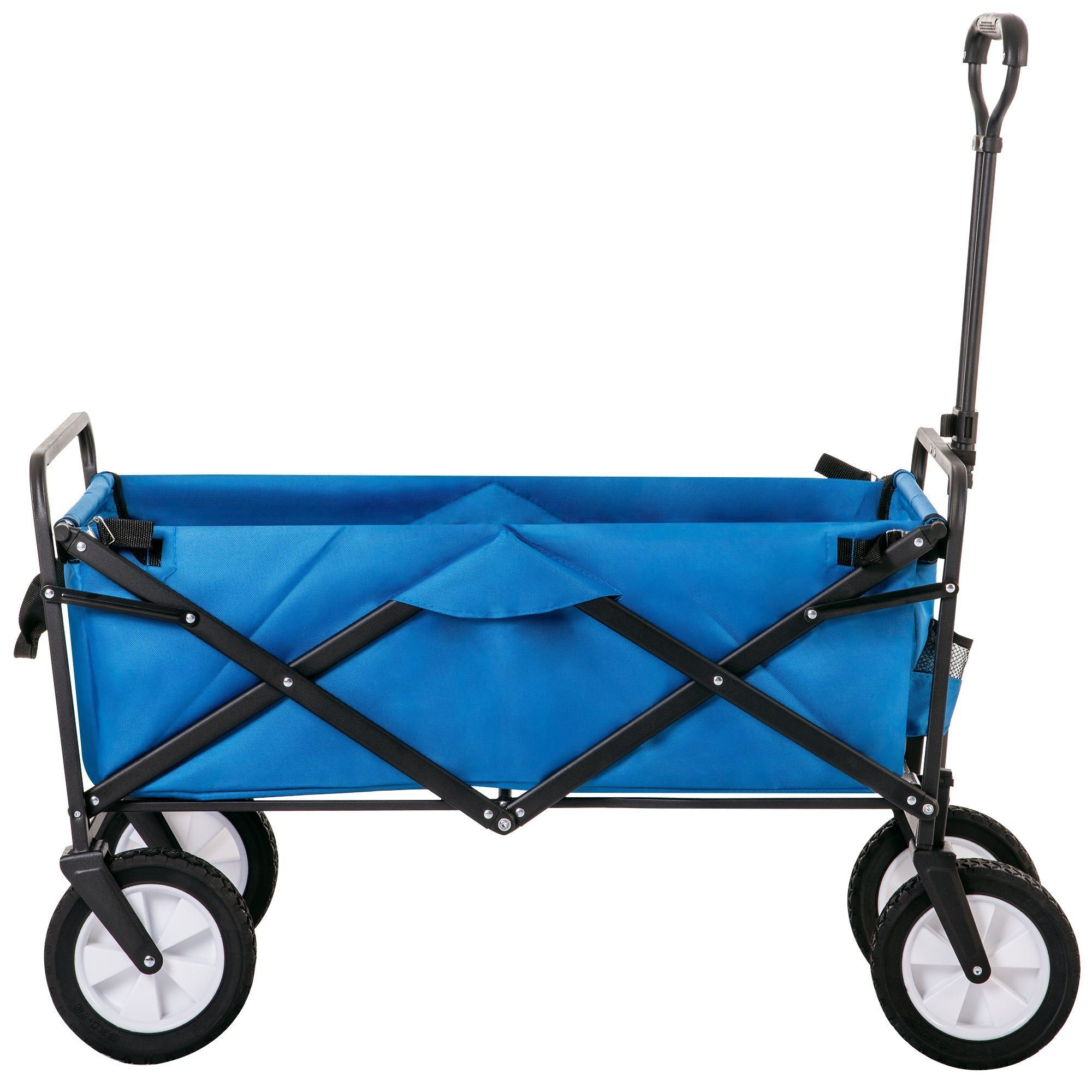 Griffe, 100 DOTMALL kg Faltbar, Outdoor bis Bollerwagen Trolley,Verstellbare Blau