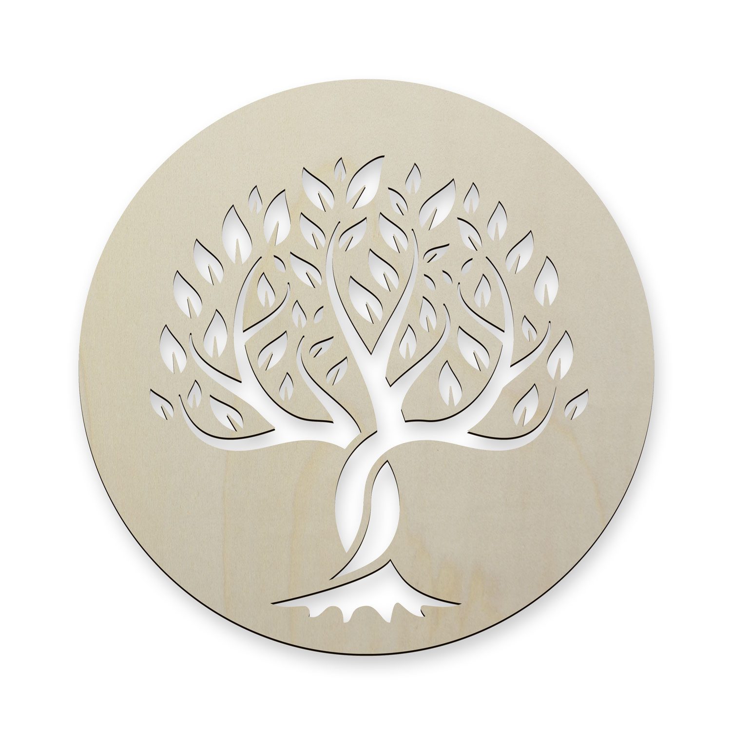 Namofactur 3D-Wandtattoo Wandtattoo Schild 'Baum des Lebens', Wanddeko aus Holz