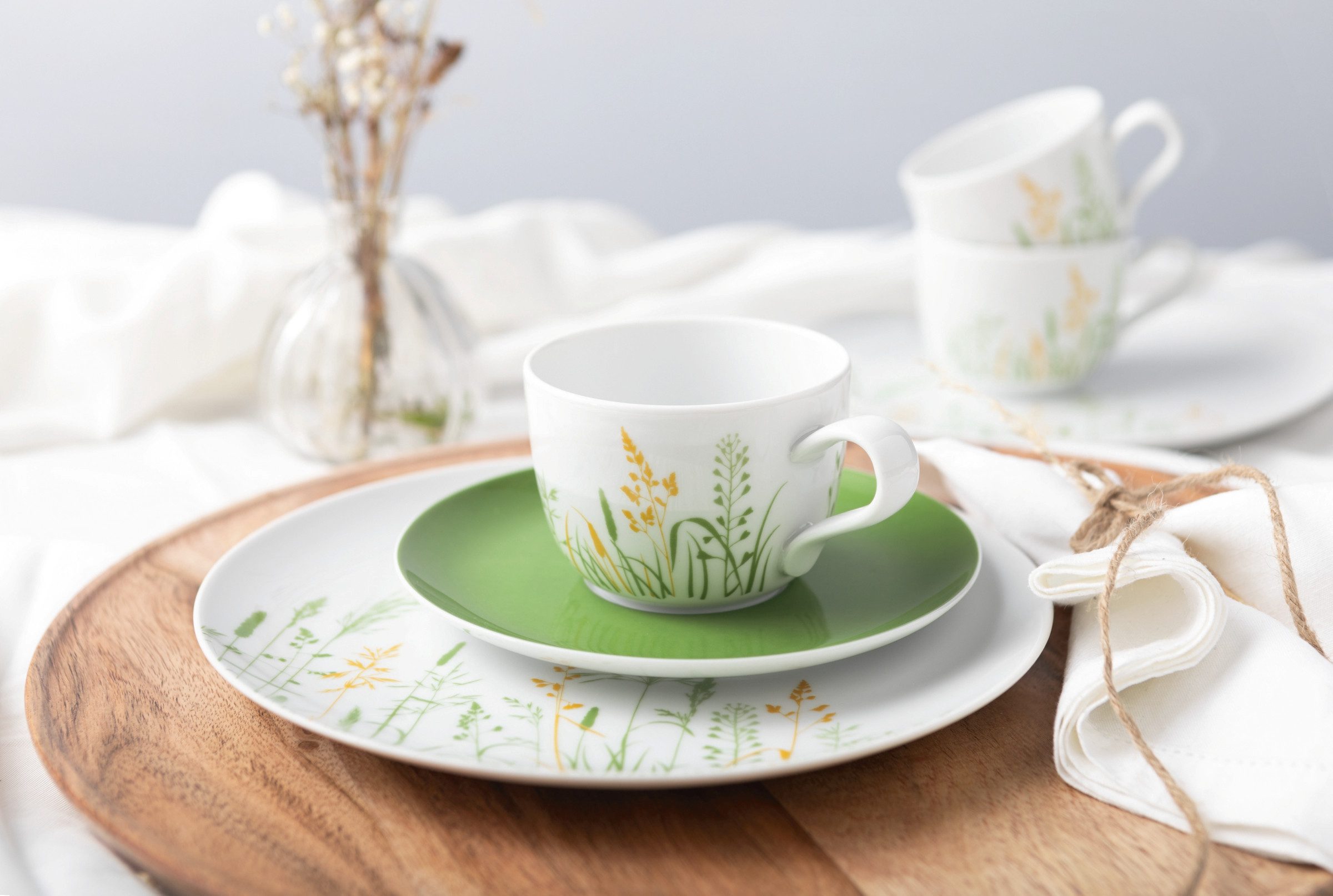 Seltmann Weiden Tasse Liberty - Meadow Grasses green, 1-tlg., Porzellan, Kaffeeobertasse 0,26 l