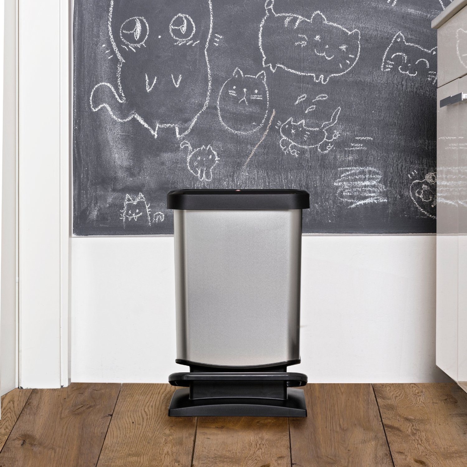 ROTHO Mülleimer Paso Mülleimer 20l mit Deckel, Kunststoff (PP), hergestellt in der Schweiz