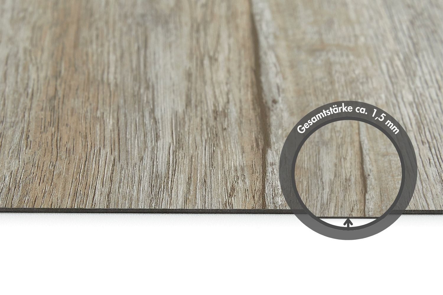 misento Vinylboden selbstklebend in Holzoptik, 32 PVC Planken je ca. 15,2 x 91,4 cm, PVC Bodenbelag 4,46 m², für Fußbodenheizung, Badezimmer, Wohnräume – Bild 5 von 5