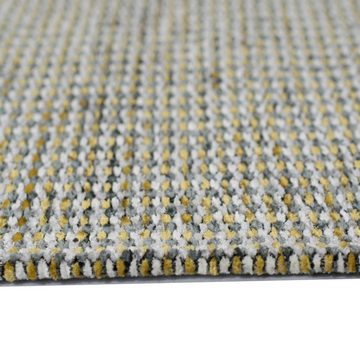 Teppich Teppich für Schlaf- & Gästezimmer in gold grau, Carpetia, rechteckig, Höhe: 10 mm