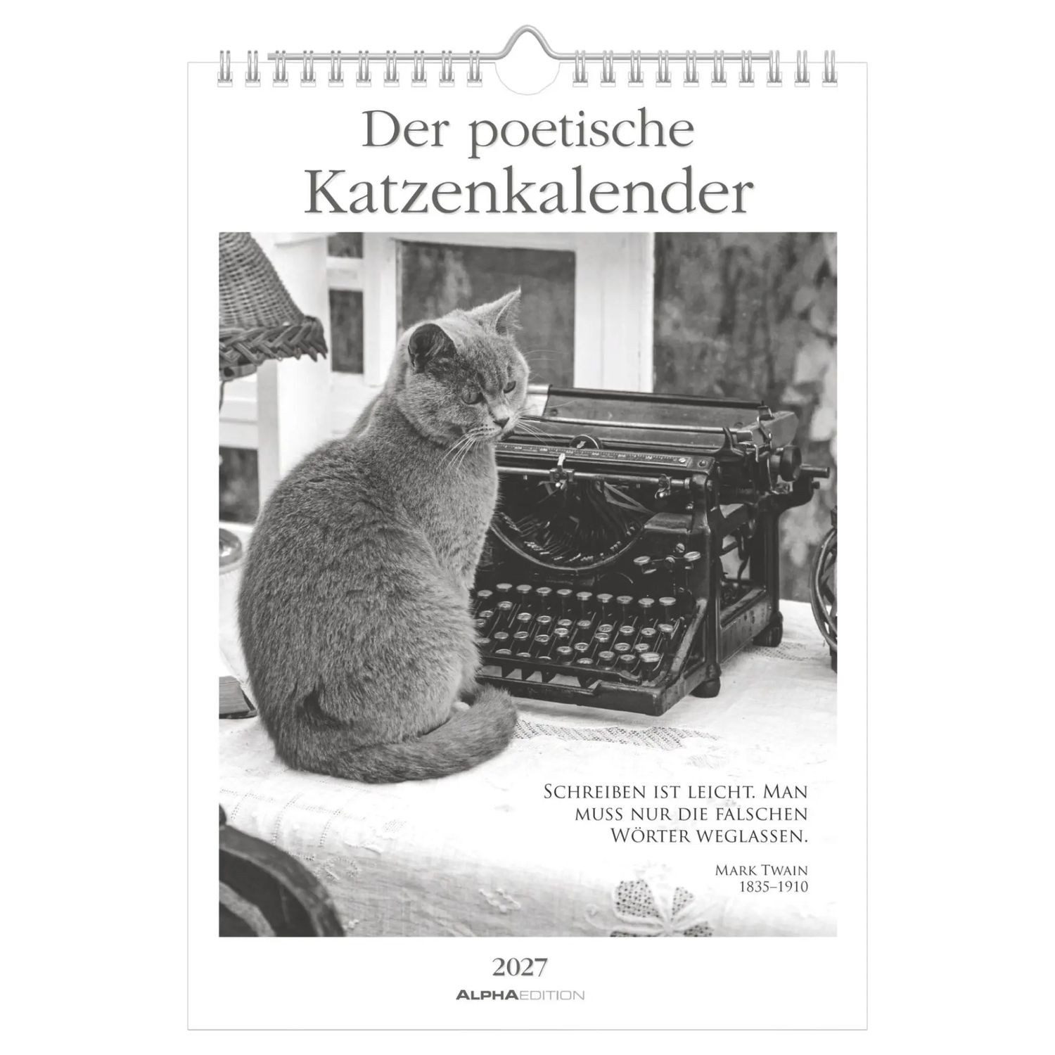 Wandkalender Der poetische Katzenkalender 2027