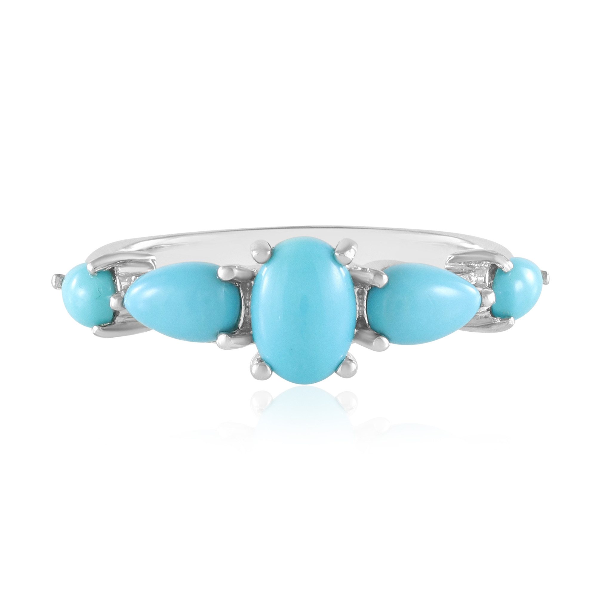 Cavill Silberring Dornröschen Türkis Silber Ring (1-tlg)