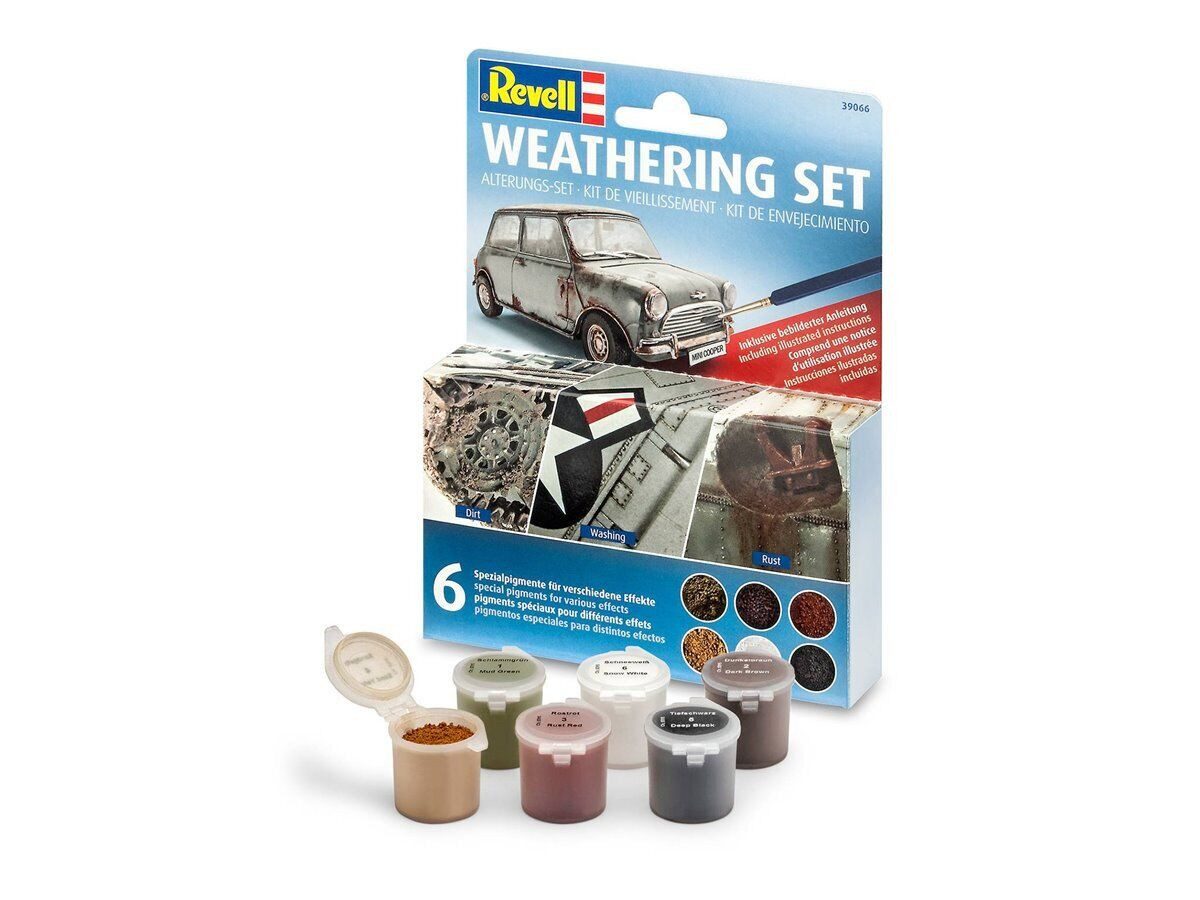 Revell® Bastelfarbe Revell 39066 Weathering Set Alterungs-Set Farbe (6 Pigmente)