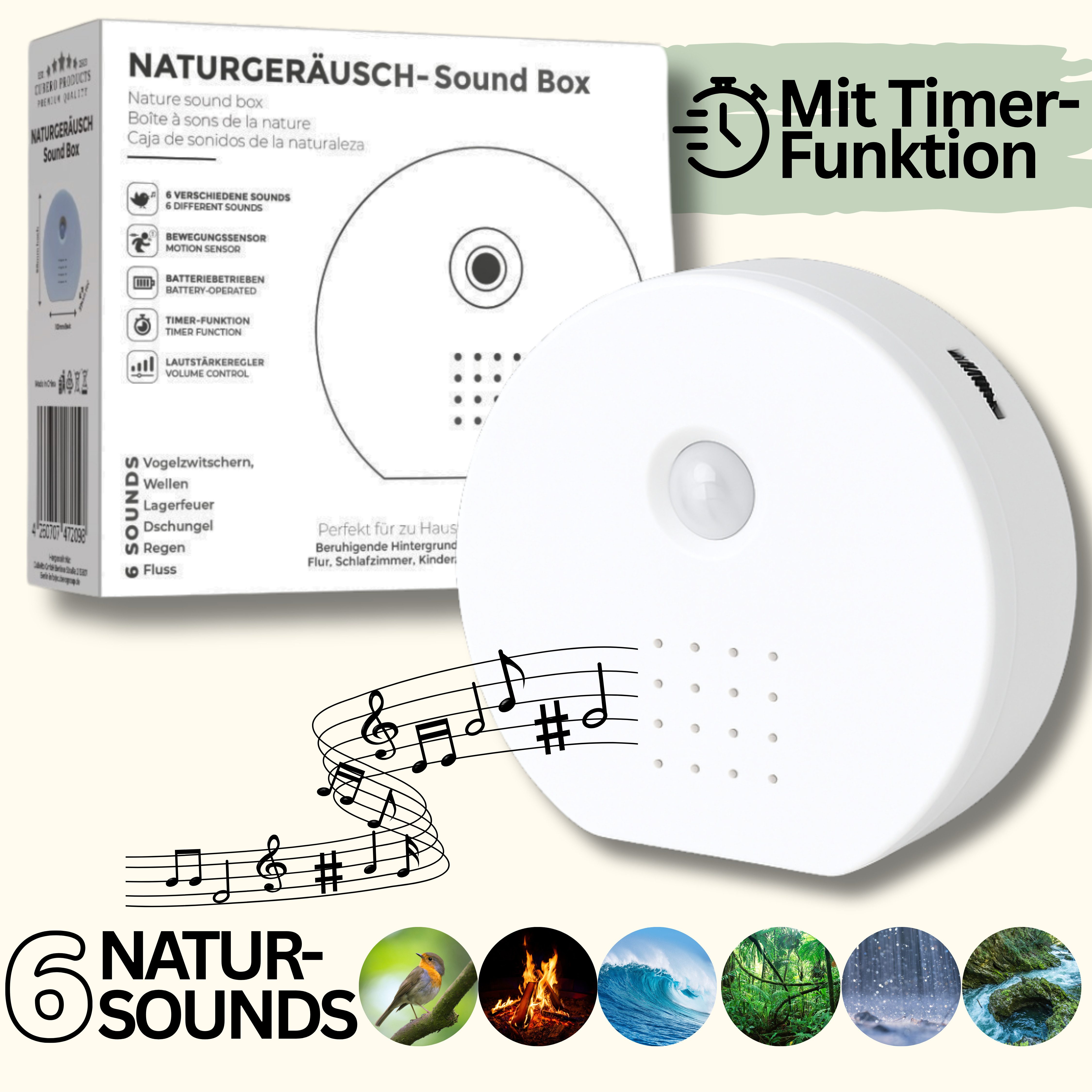 GREEN GUARDIA Wanddekoobjekt Vogelgezwitscher Soundbox I günstig online kaufen