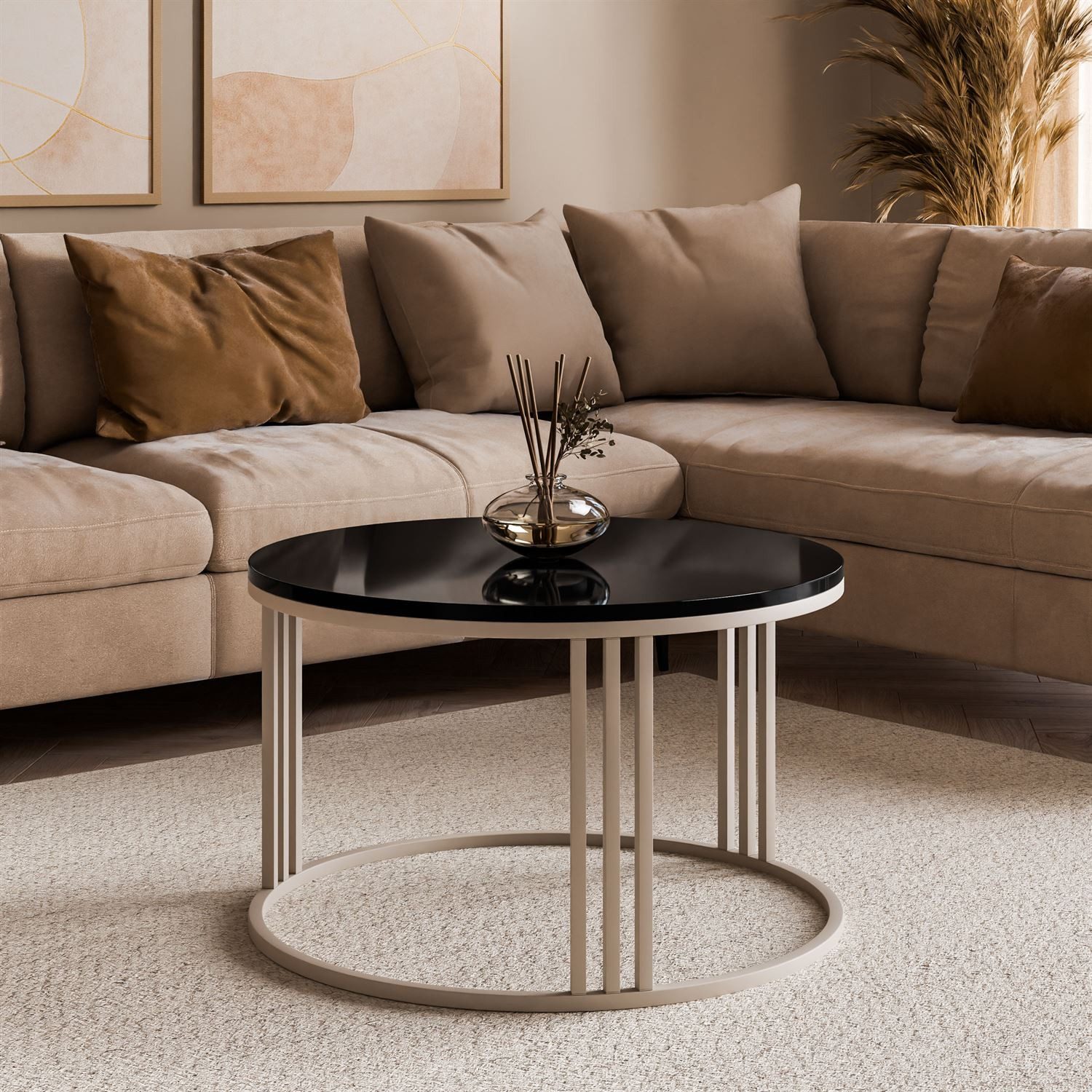 Lookway Couchtisch LORI HOCHGLANZ, runder Couchtisch günstig online kaufen