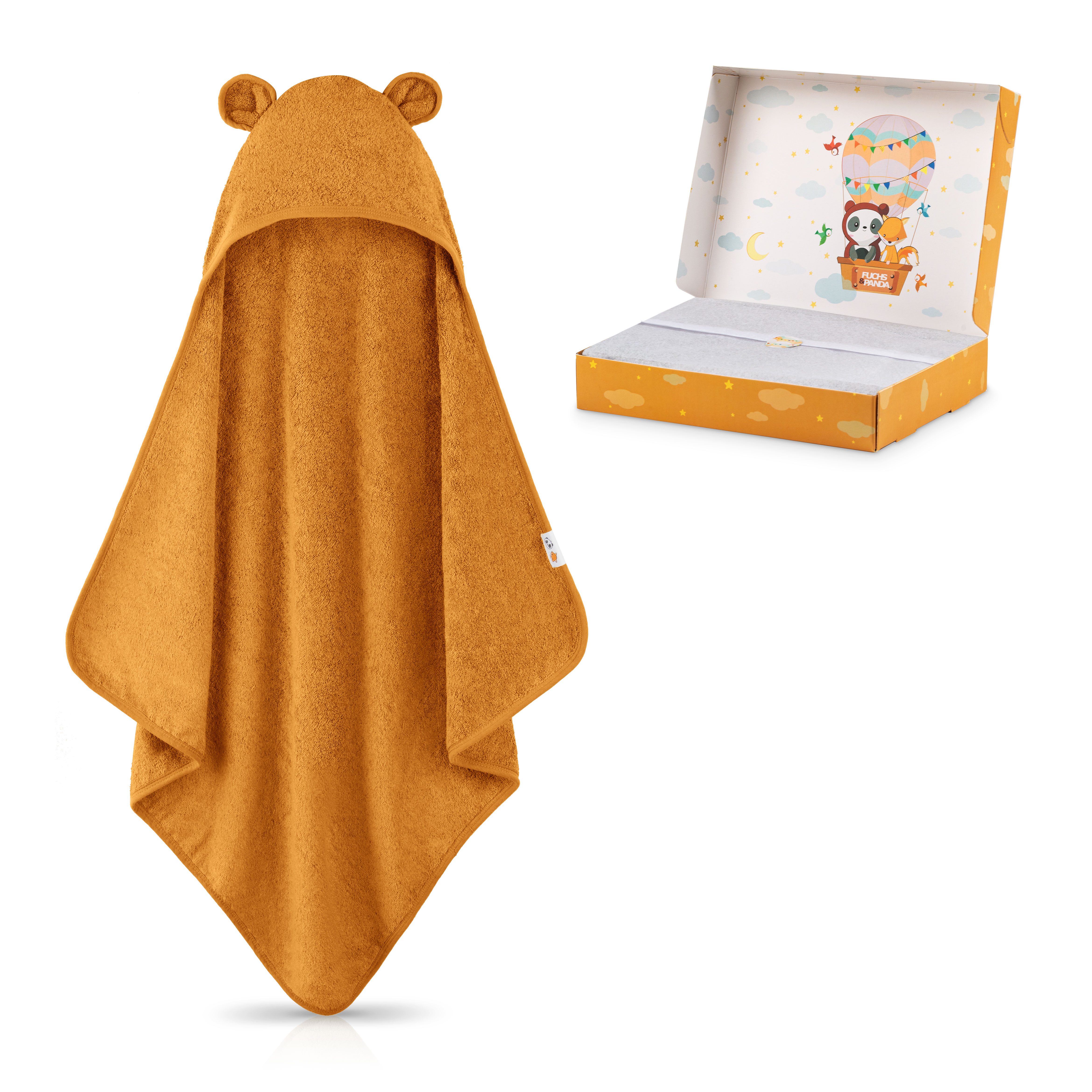 Fuchs & Panda Kapuzenhandtuch Kapuzenhandtuch Baby EXTRA dick, warm & weich günstig online kaufen