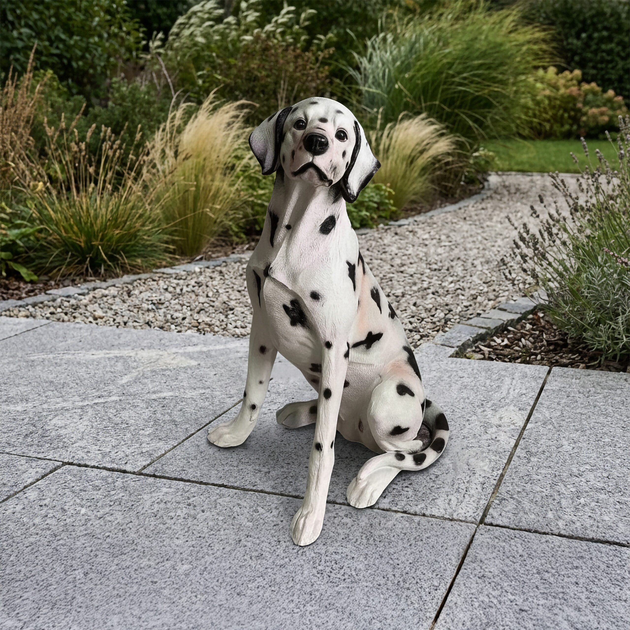 relaxdays Gartenfigur Hund, Dalmatiner