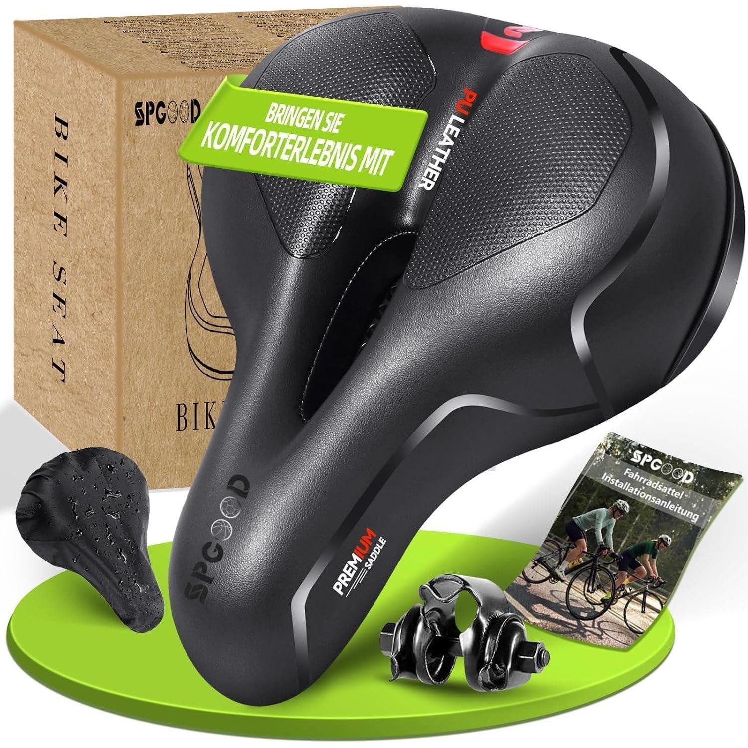 LuxusKollektion Fahrradsattel Fahrradsattel Bequem Memory Foam Ergonomisch Atmungsaktiv Wasserdicht