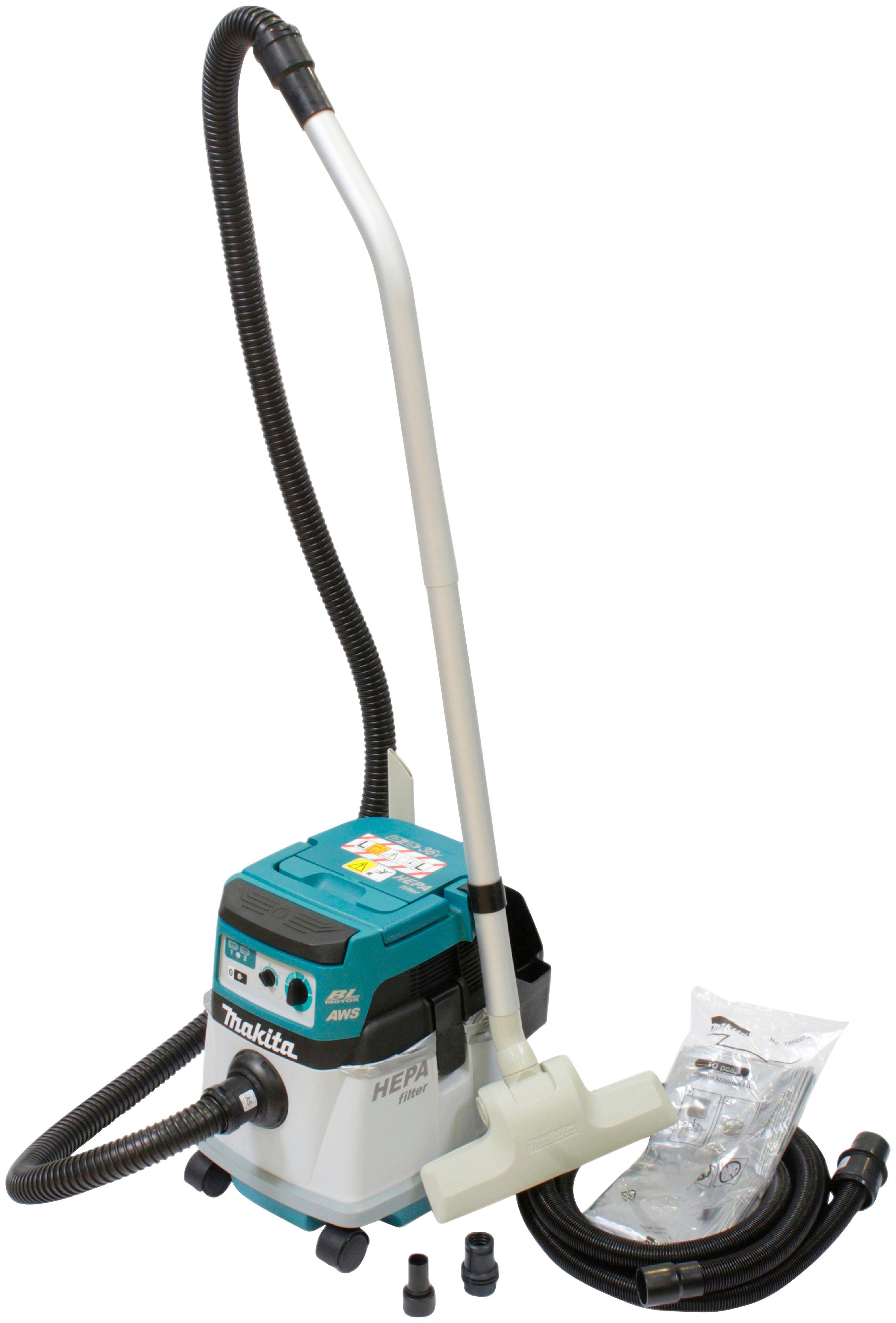 Makita Akku-Bodenstaubsauger DVC154LZ, 90 V, Akku Beutel, 18 W, 2x W, ohne 90 mit