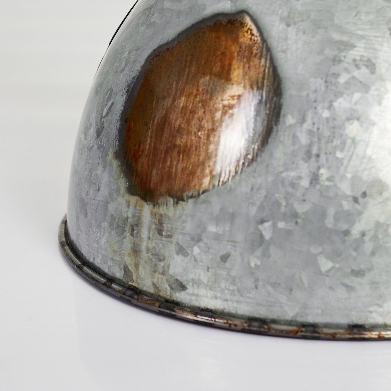 hofstein 109cm Leuchtmittel, Vintage »Stio« Industrial Design Silber, Hängeleuchte in Hängelampe 1xE27, Metall ohne aus Höhe (verstellbar), Pendellampe max.