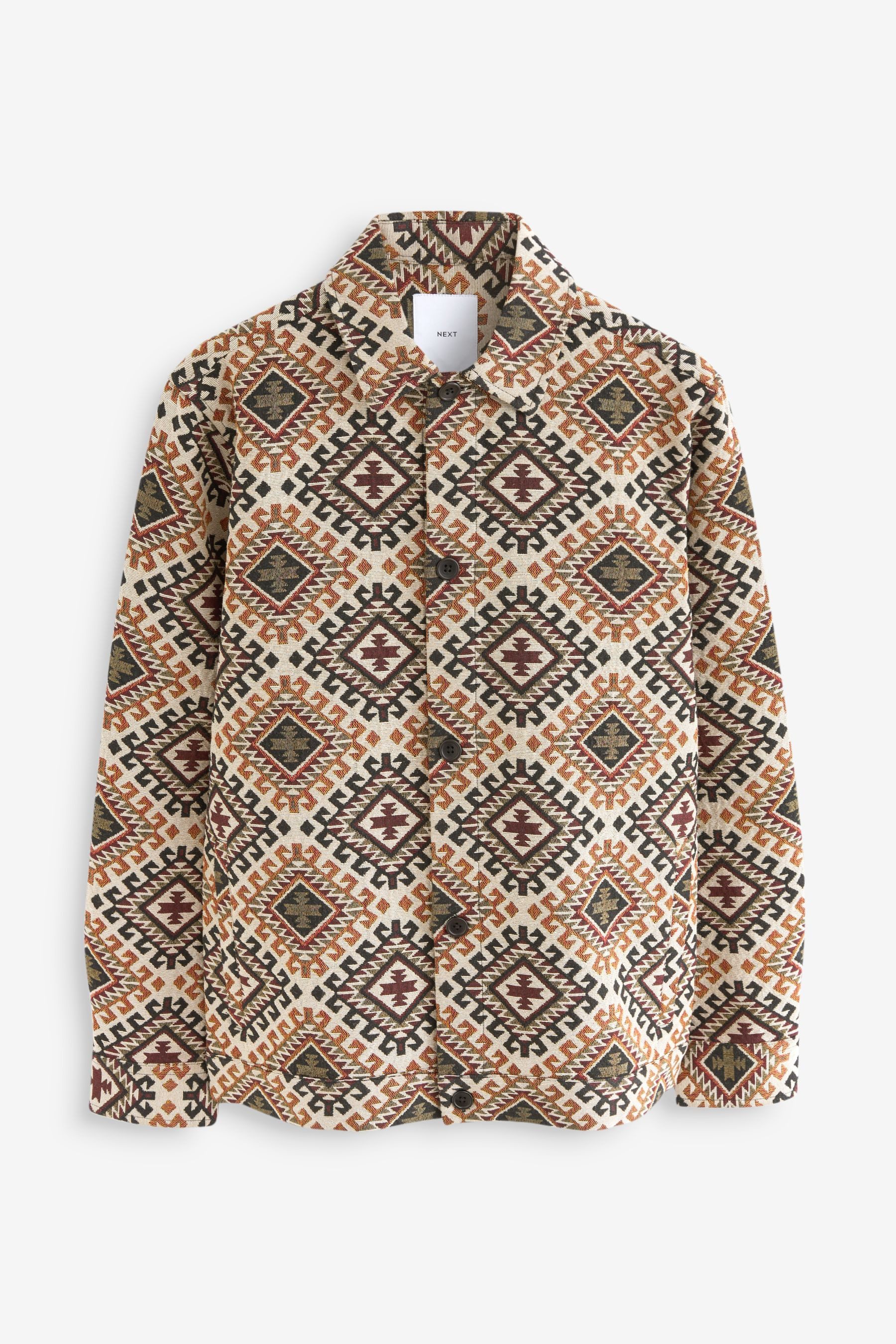 Next Hemdjacke Hemdjacke mit Gobelin-Muster (1-St) günstig online kaufen
