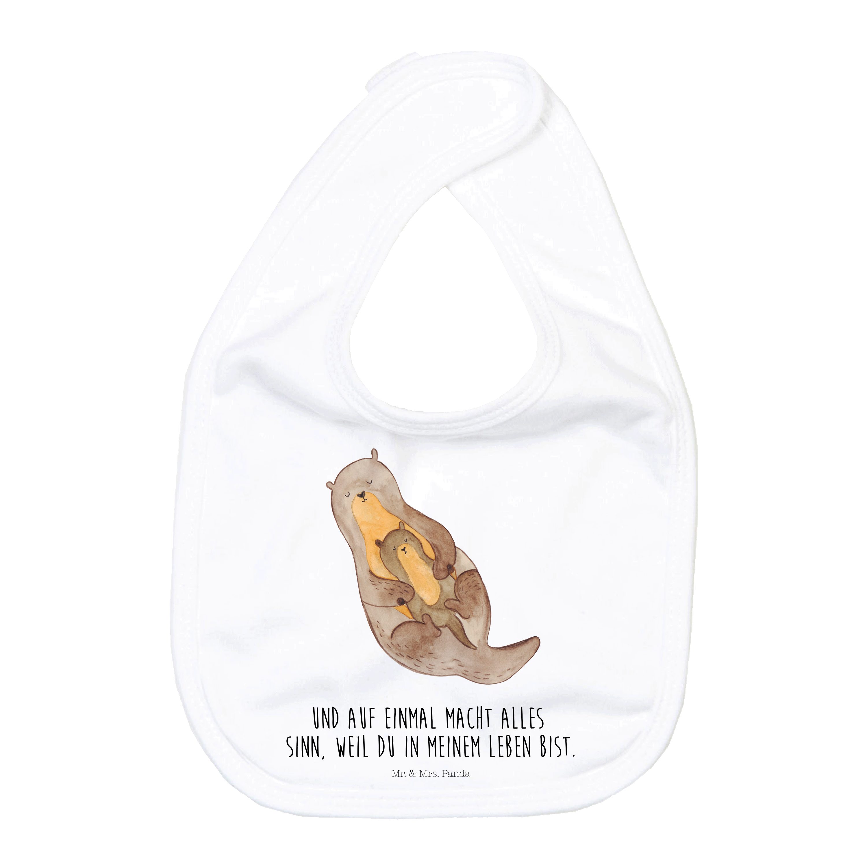 Tragetuch Otter Kind - Weiß - Geschenk, Familie, Geschenk zur Geburt, Baby, Ges