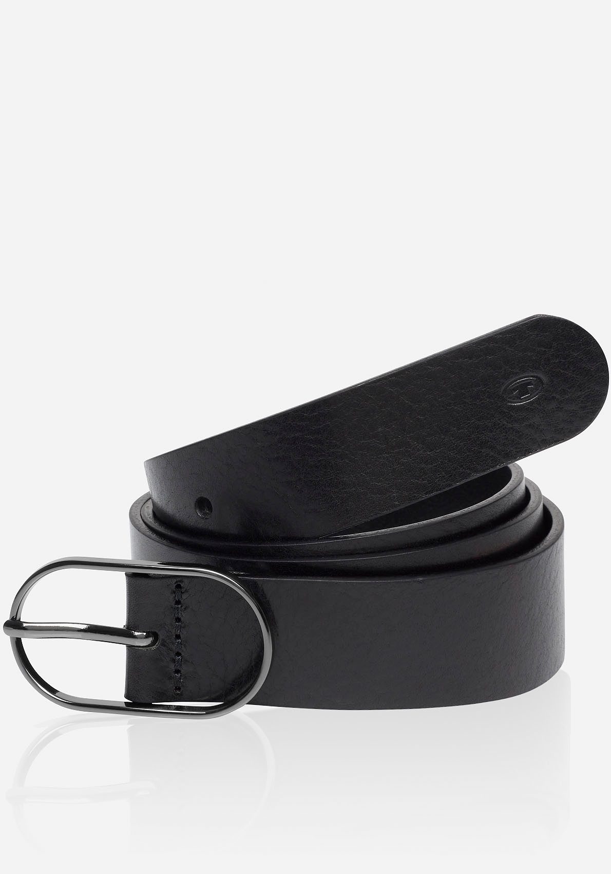 TOM TAILOR Ledergürtel TT-HOPE Logo-Blindprägung auf der Spitze günstig online kaufen