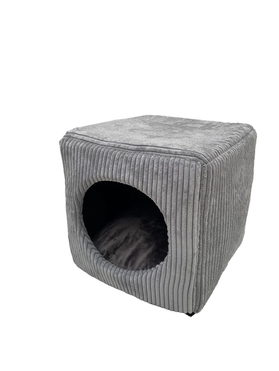 Lebon Tierbett Lebon Katzenhöhle Cubo 40 x 40 cm silber