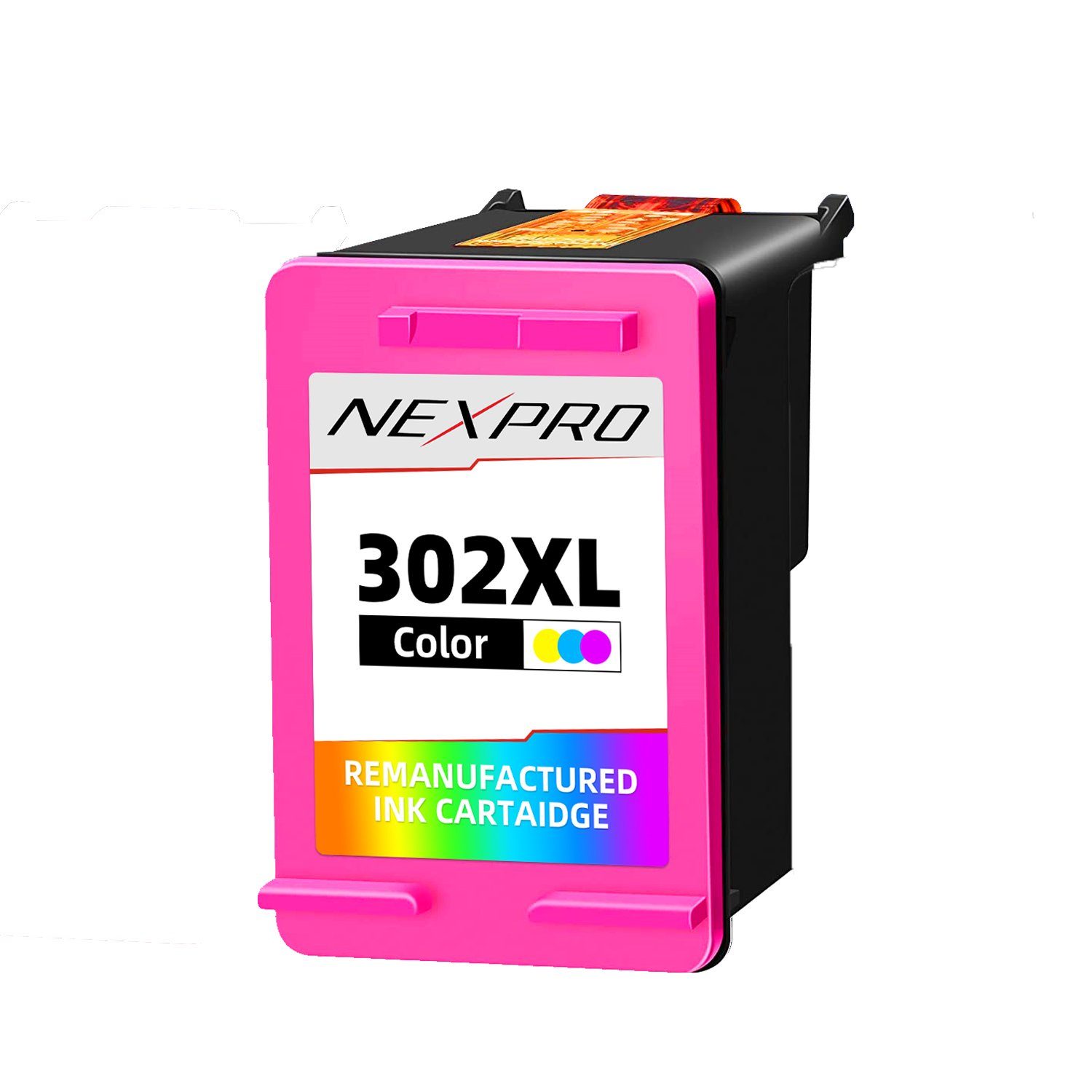 NEXPRO HP 302 XL Farb Druckerpatronen für 302XL F6U65AE Tintenpatrone ( Packung, Für HP DeskJet 3630 3636 1110 2130 OfficeJet 3830 5220 5230 Envy  4520)
