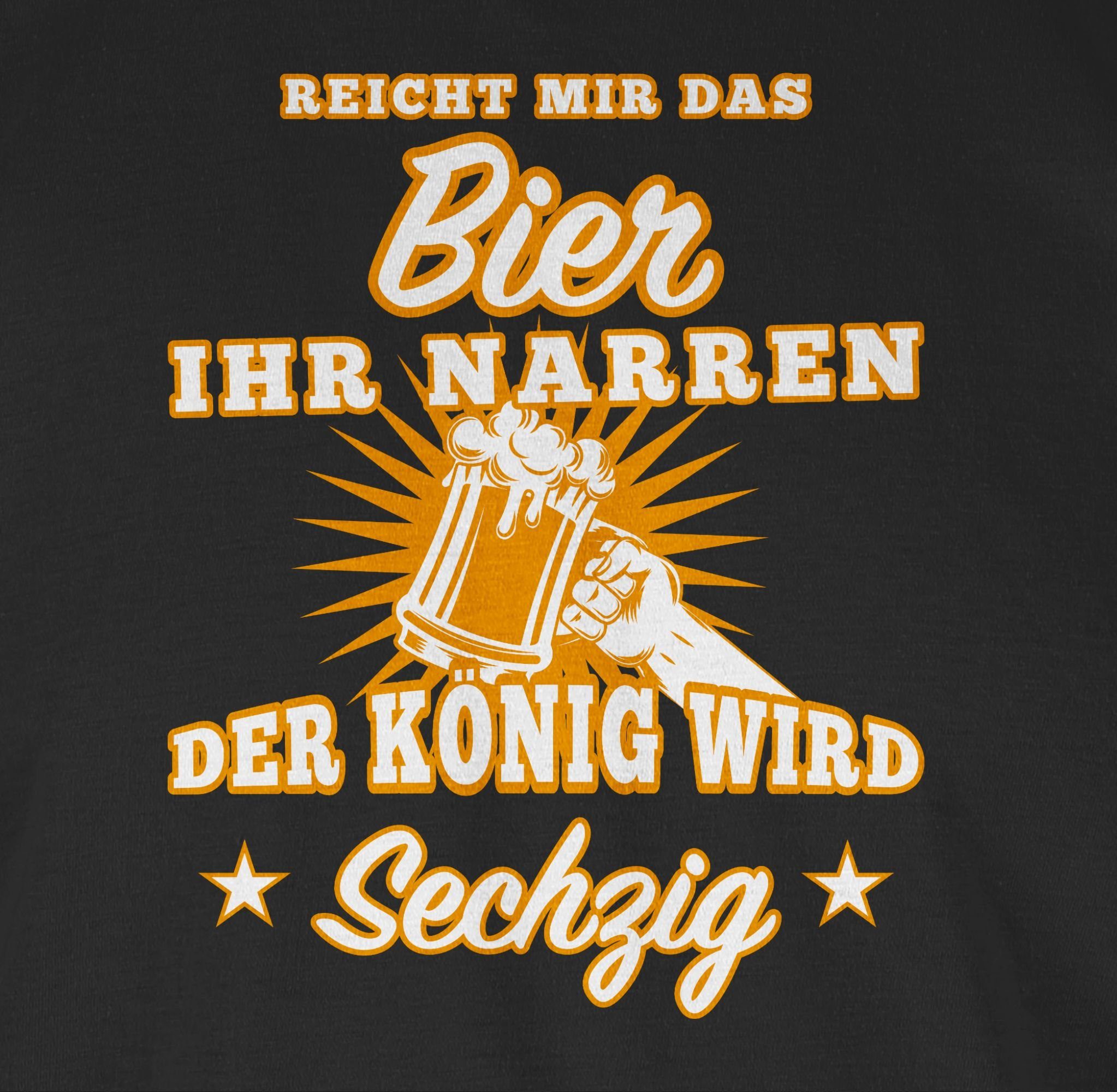 Bier Schwarz T-Shirt Sechzig ihr Reicht Shirtracer Narren 1 das mir Geburtstag 60.