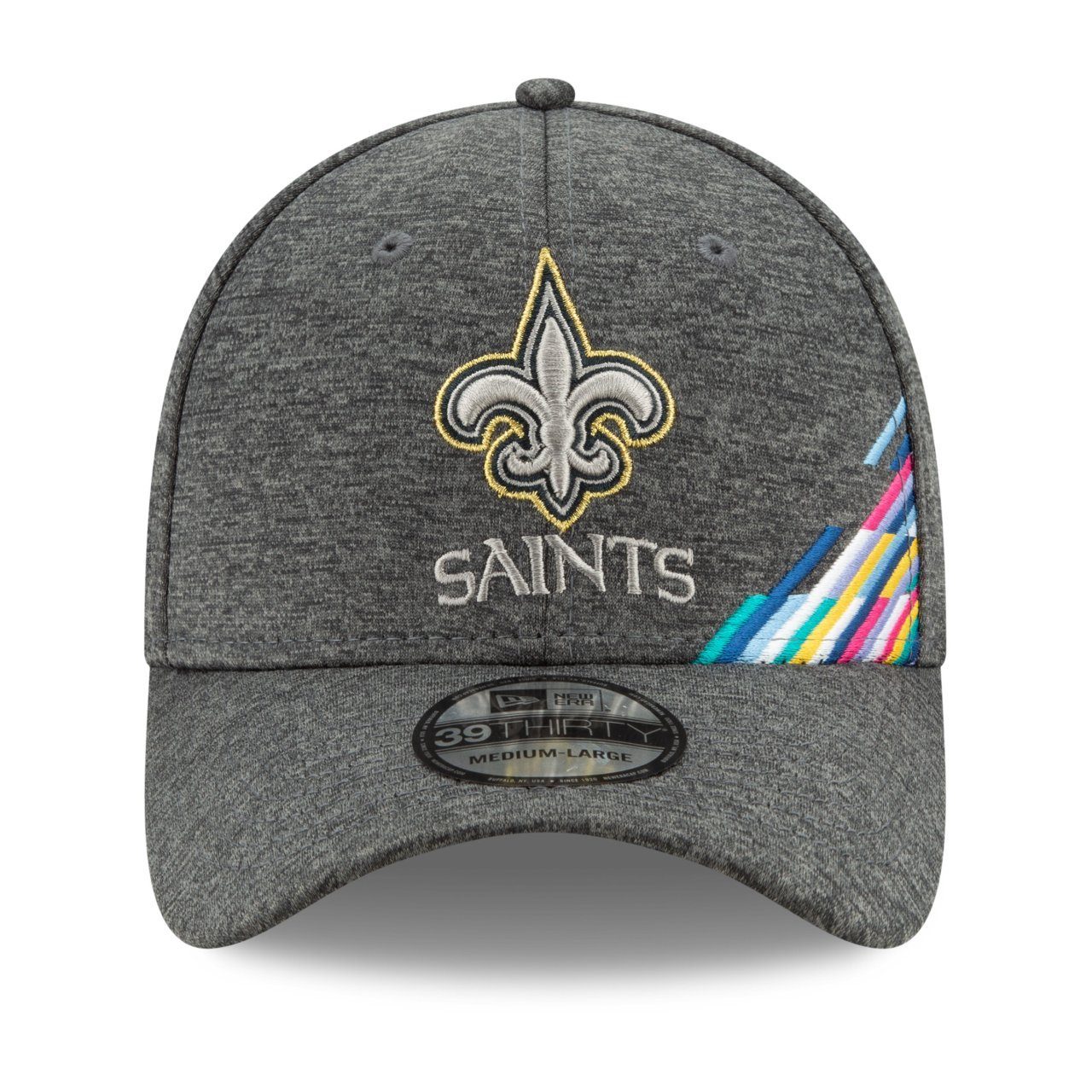 Cap New Era 39Thirty Saints New Teams CRUCIAL NFL Flex StretchFit CATCH Orleans