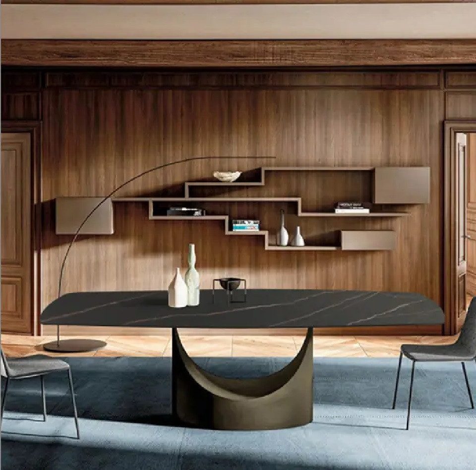 Xlmoebel Esstisch Designer Esstisch aus Stein in schlichter Eleganz (Esstisch, 1-St., Esstisch), Hergestellt in Europa