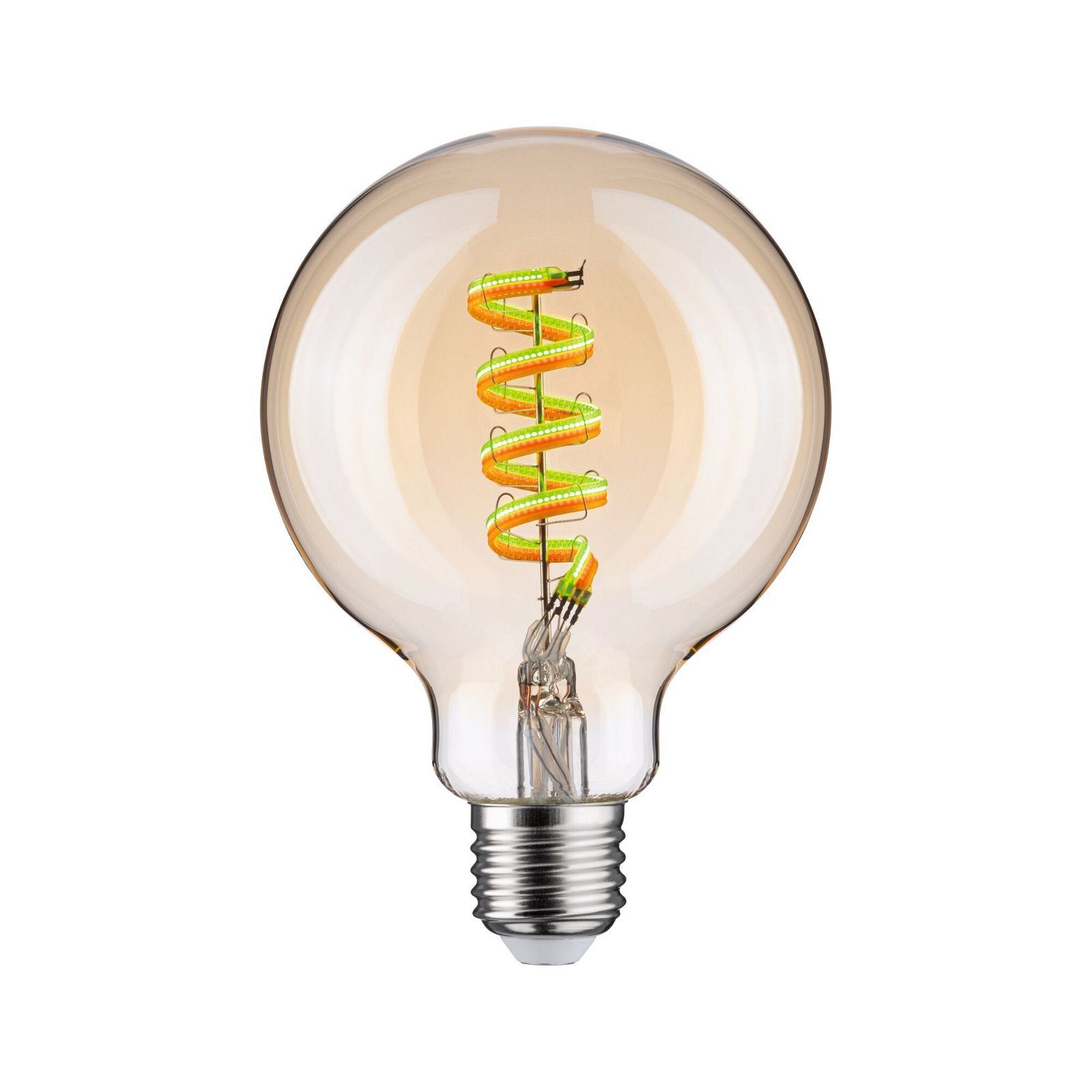 Paulmann LED-Leuchtmittel Smart Filament G95 470lm 2200K-6500K gold 230V, 1 St., Tageslichtweiß