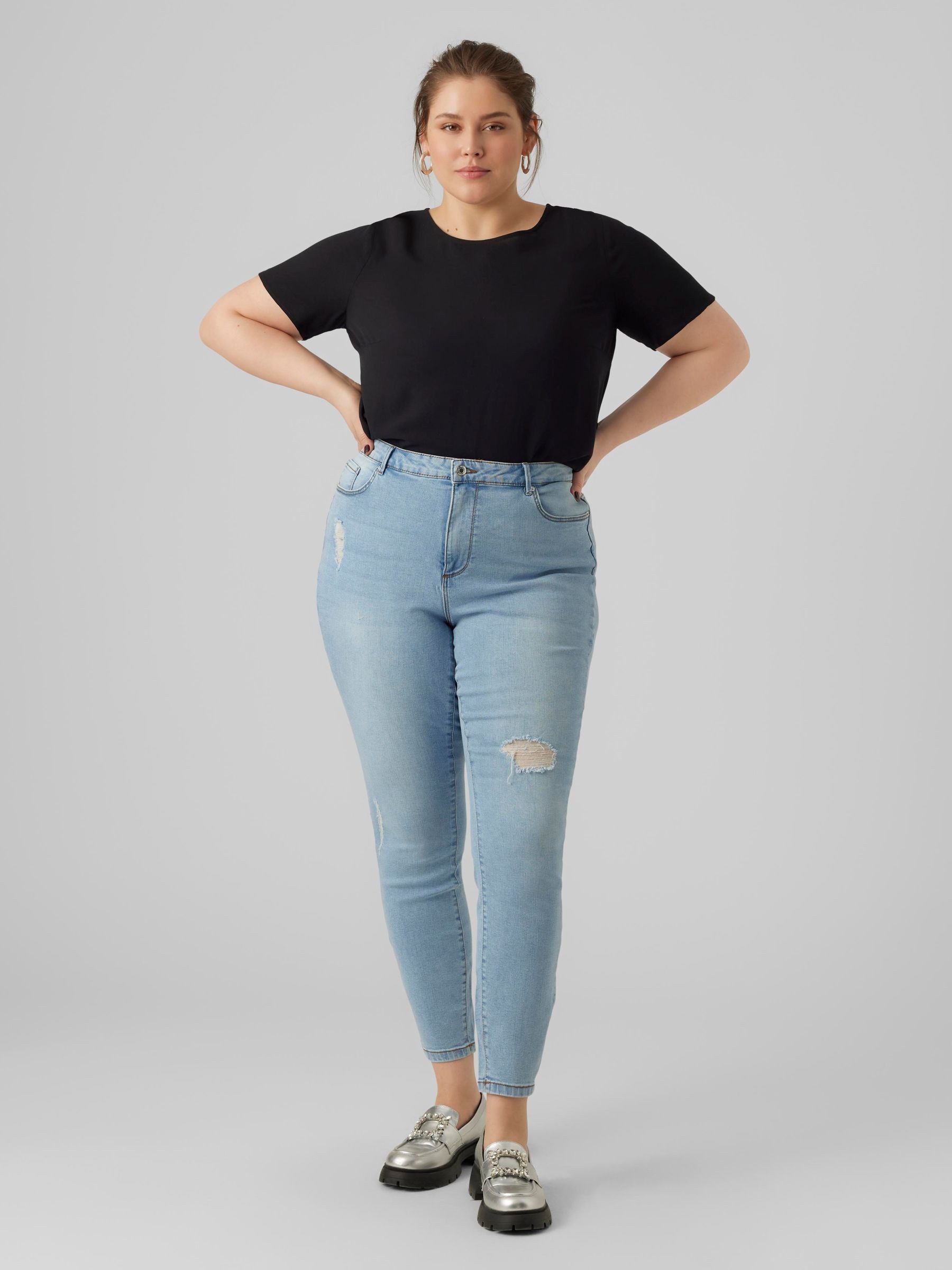 Vero Moda Curve Skinny-fit-Jeans VMSOPHIA HR SKINNY DS VI3376 GA CUR NOOS